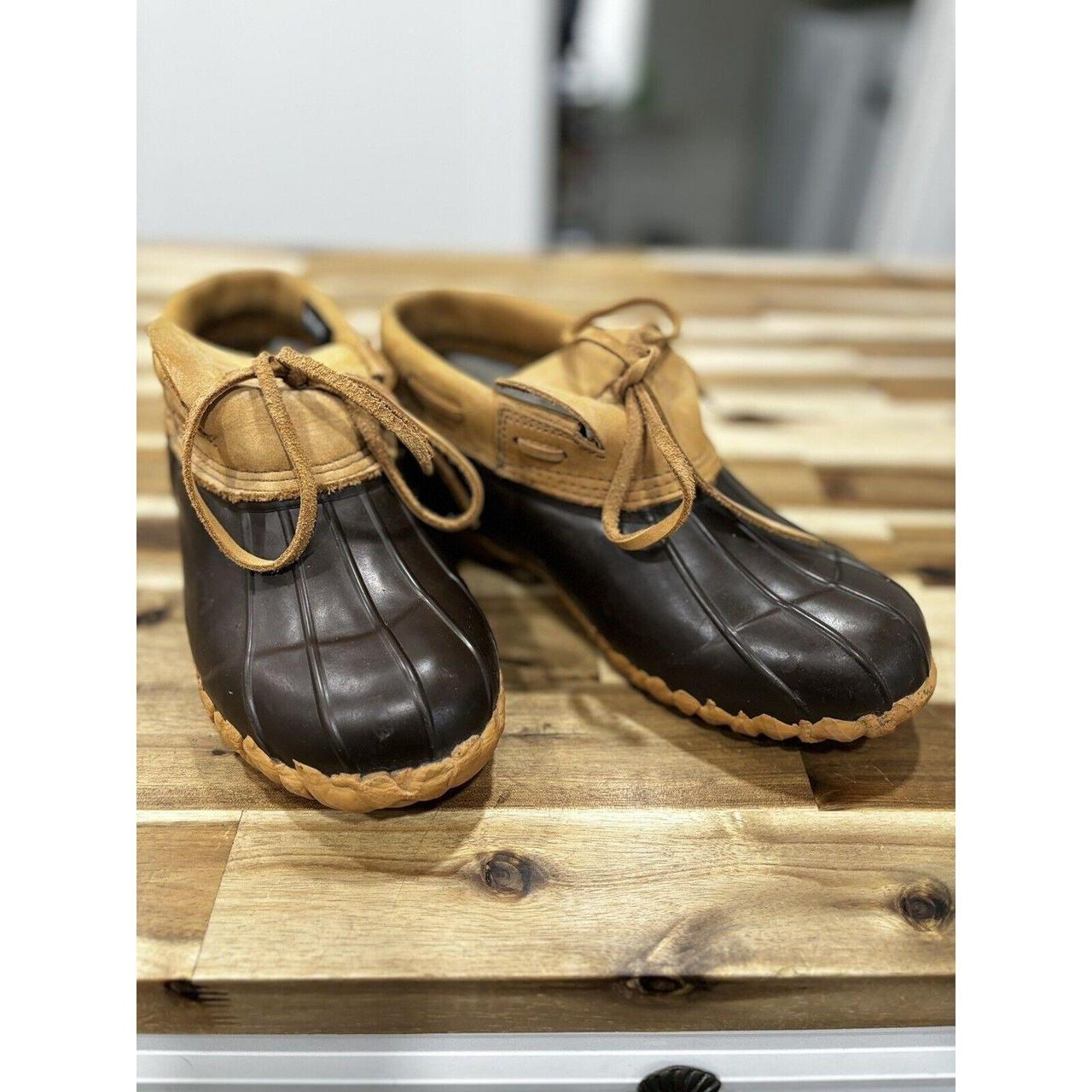 Cabelas Leather Rubber Slip On Duck Boots Rain Shoes. Depop