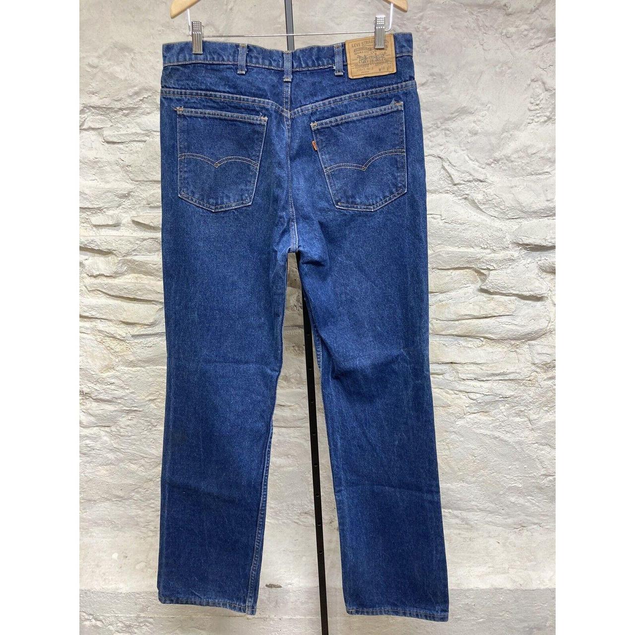 Vintage Levi's 80s 517 Orange Tab Denim Jeans 36x34... - Depop