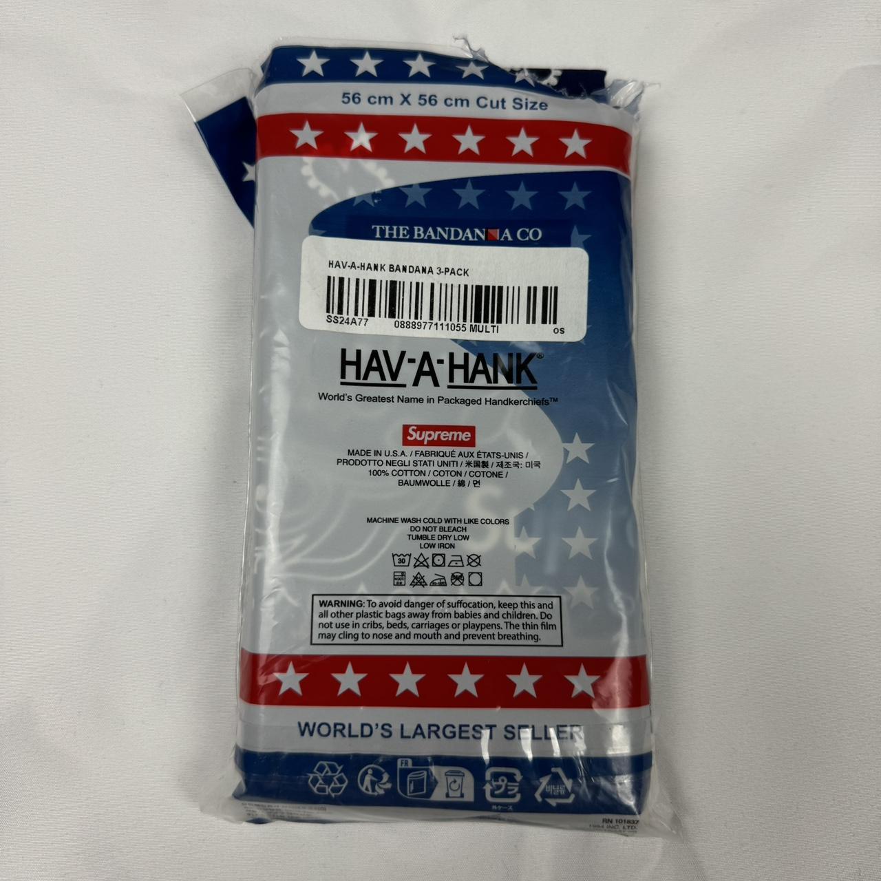 Supreme Hav-A-Hank Bandanas Pack of 3 #2（HAV-A-HANK 3 PACK