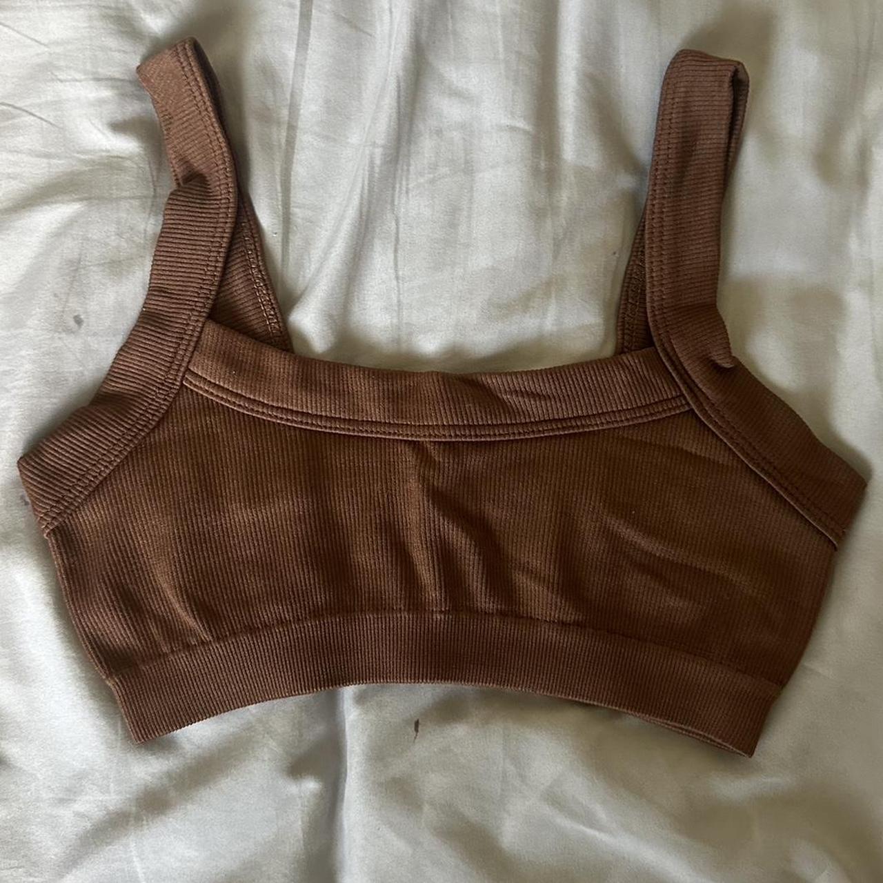 Lucky brand teal sports bra / bralette with blue and - Depop
