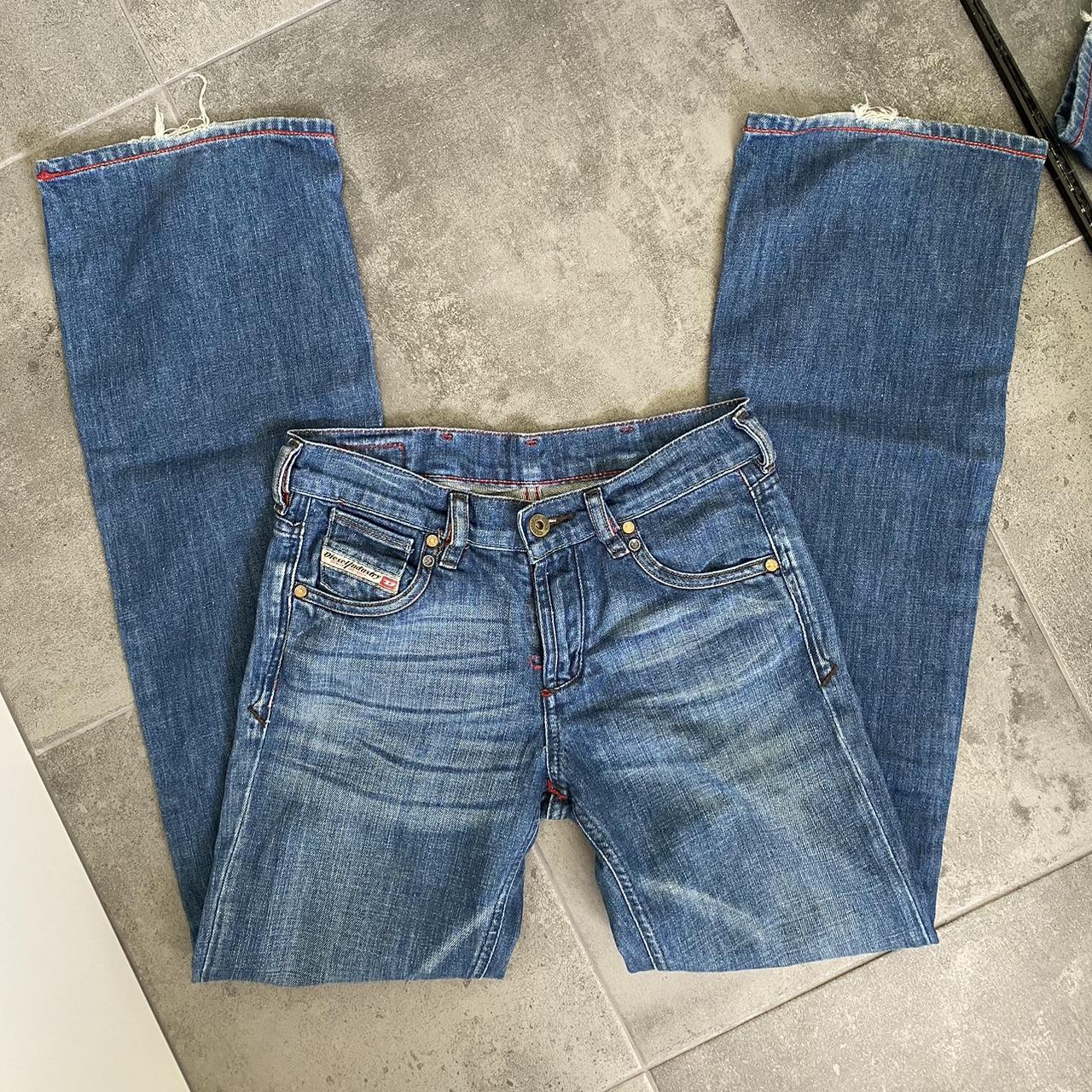 vintage low rise bootcut diesel jeans !! size... - Depop