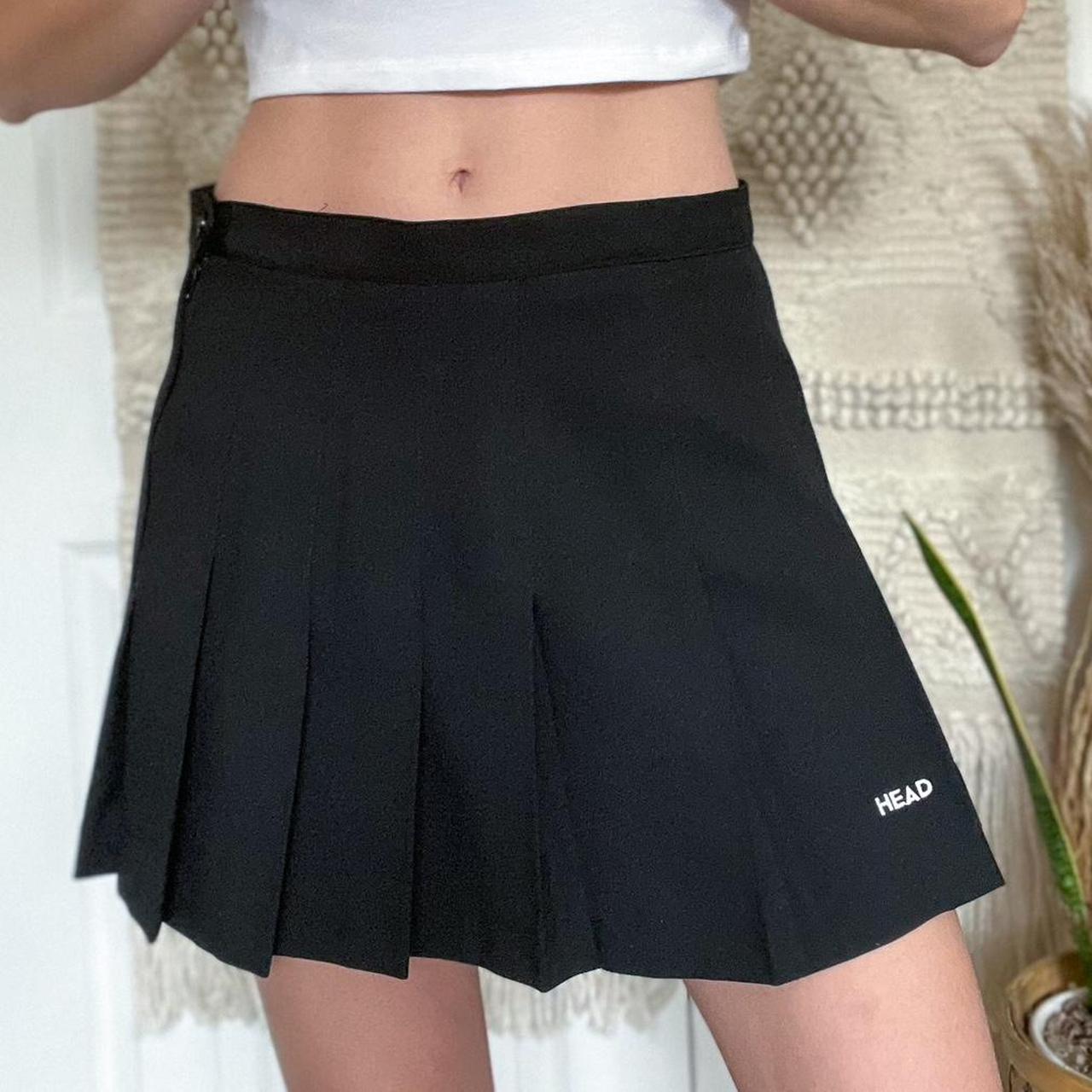 Black Pleated Tennis Skirt