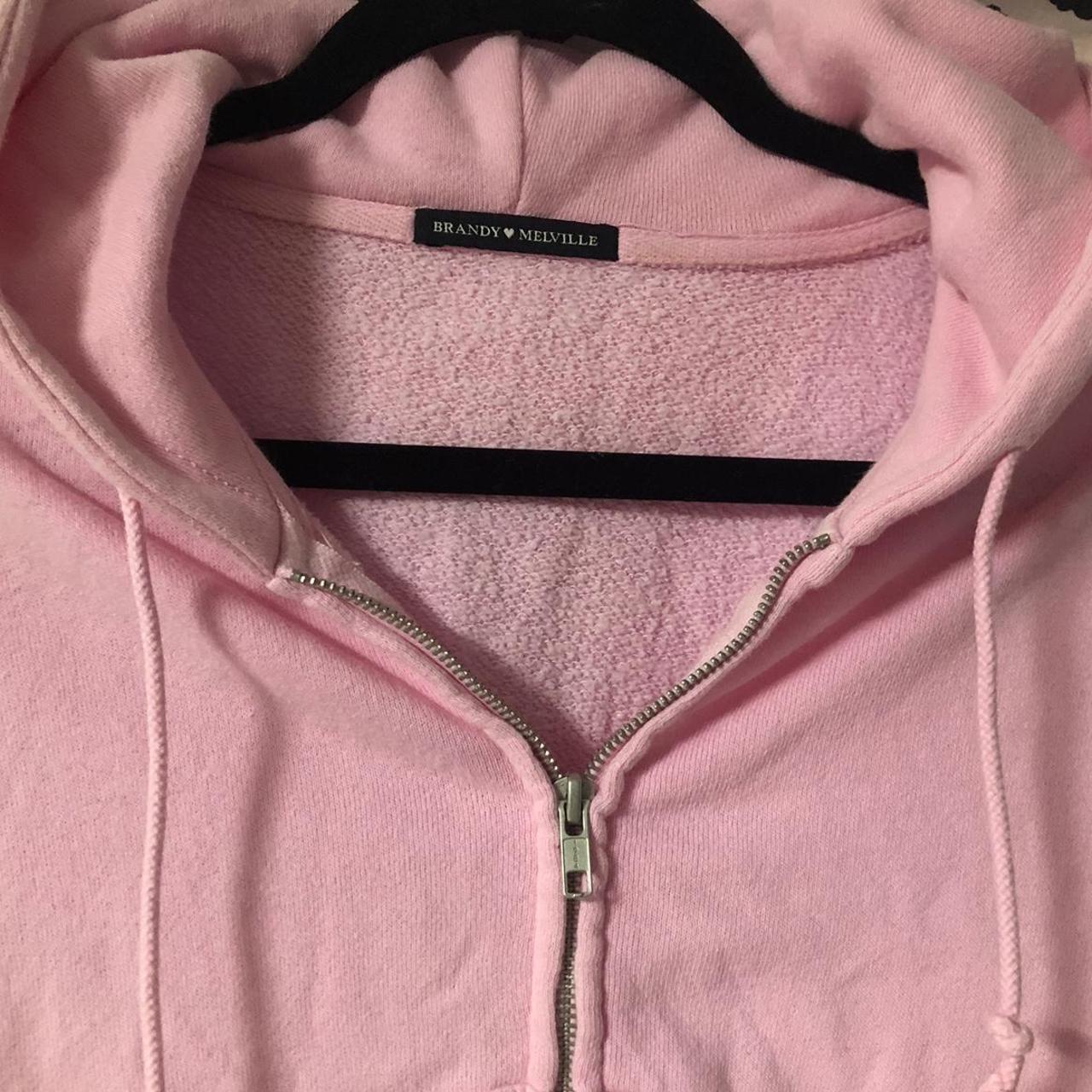 Brandy Melville Crystal Hoodie in Pink 💕 Bought off... Depop