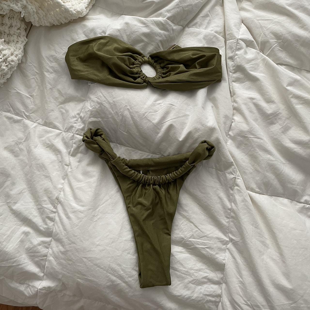 Princess Polly Women's Green Bikinisandtankinisets Depop