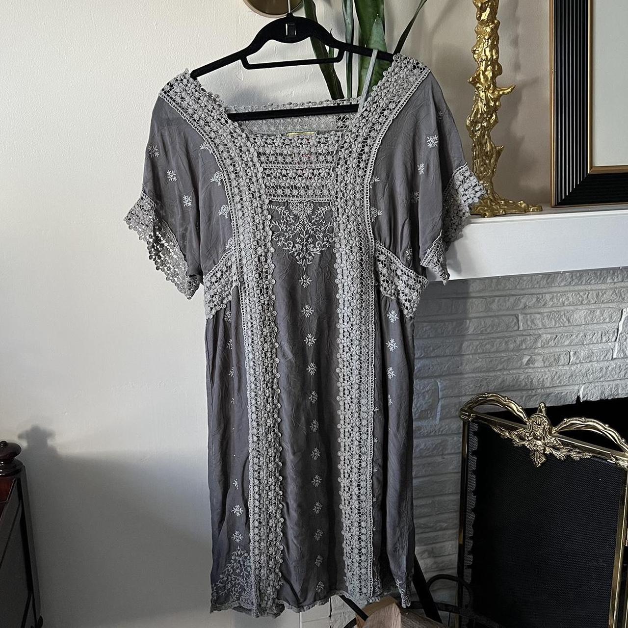 Johnny was LA grey boho tunic dress. So unique and... - Depop