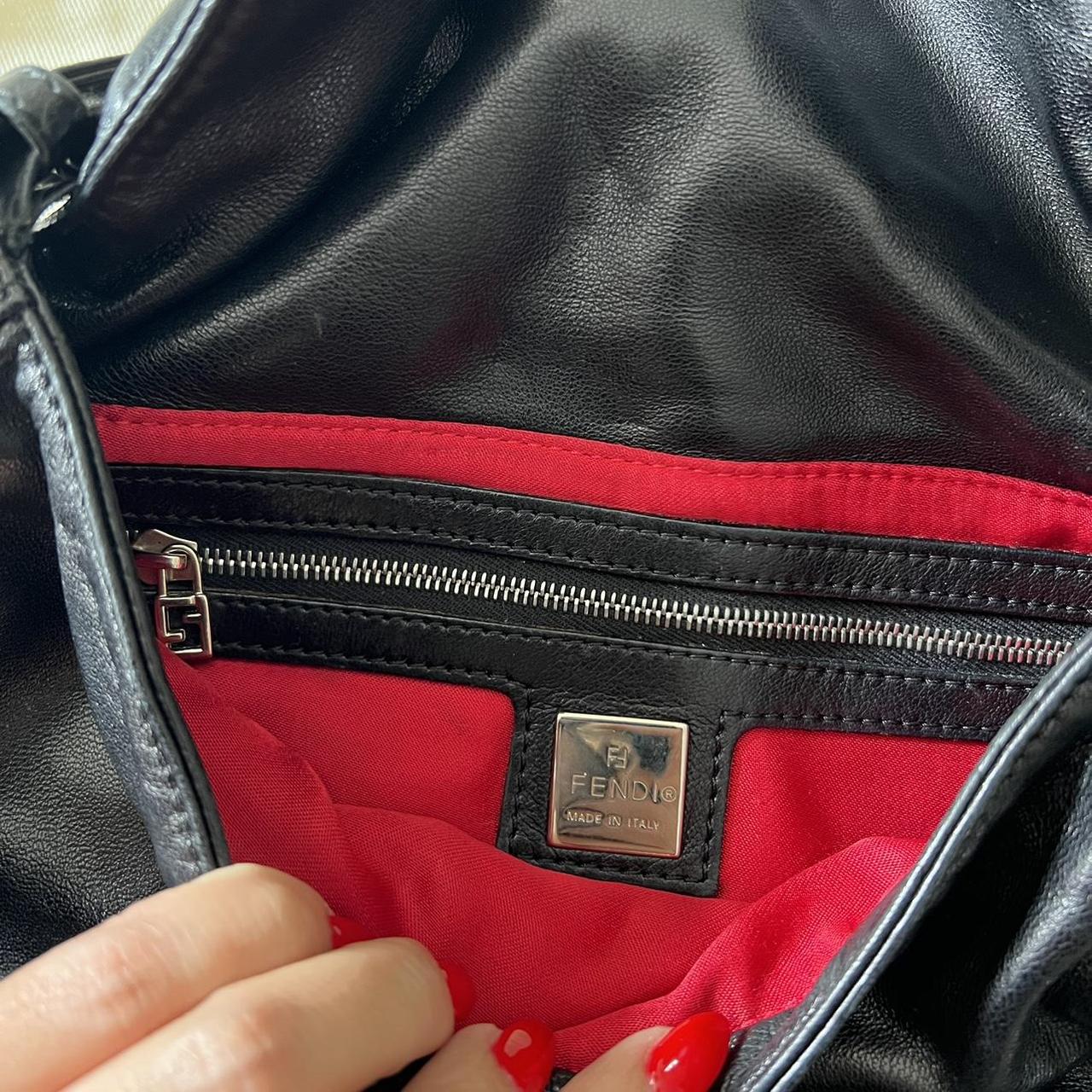 Fendi Women's Black and Red Bag | Depop