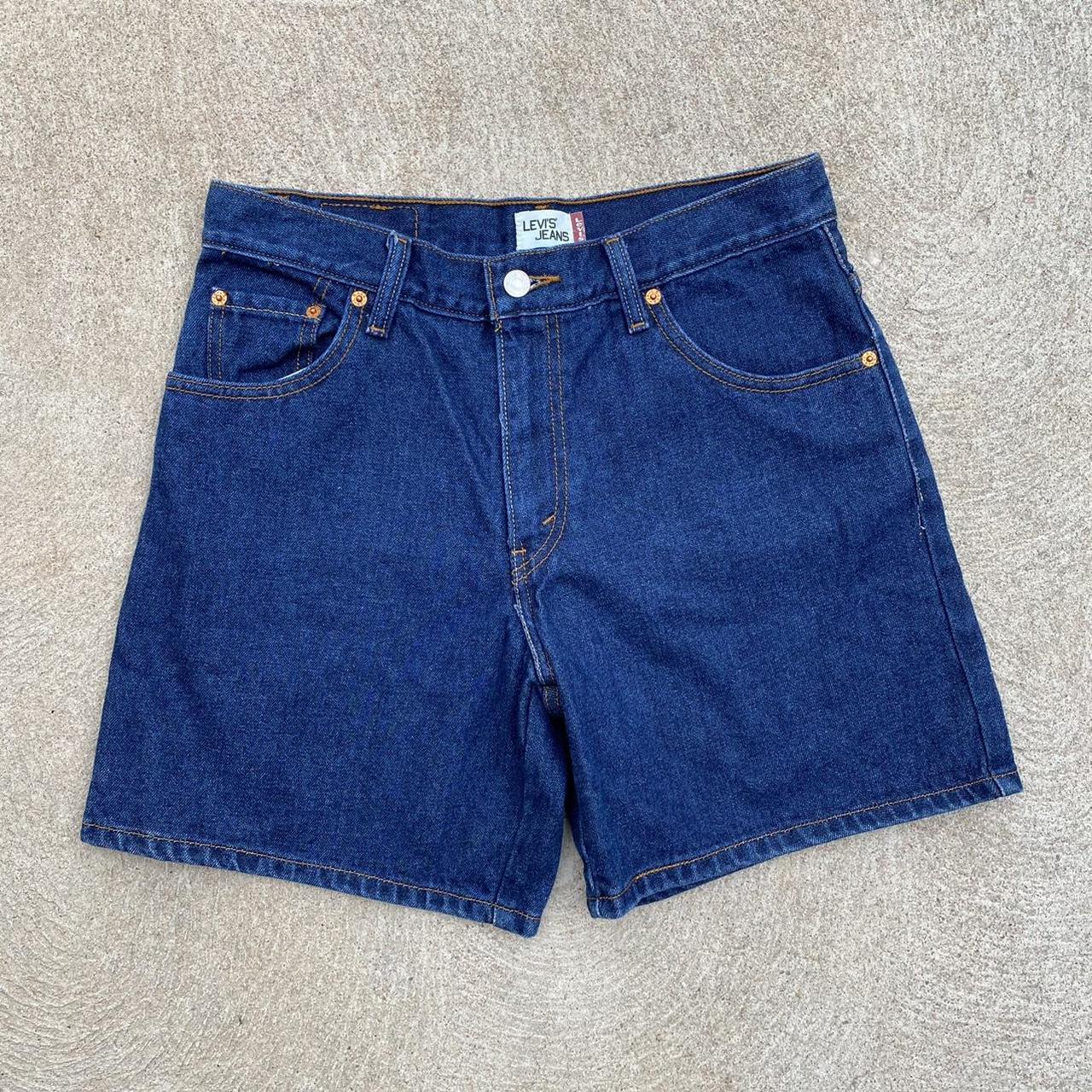 Preloved Levi 550 shorts Size 10 Preloved dark... - Depop