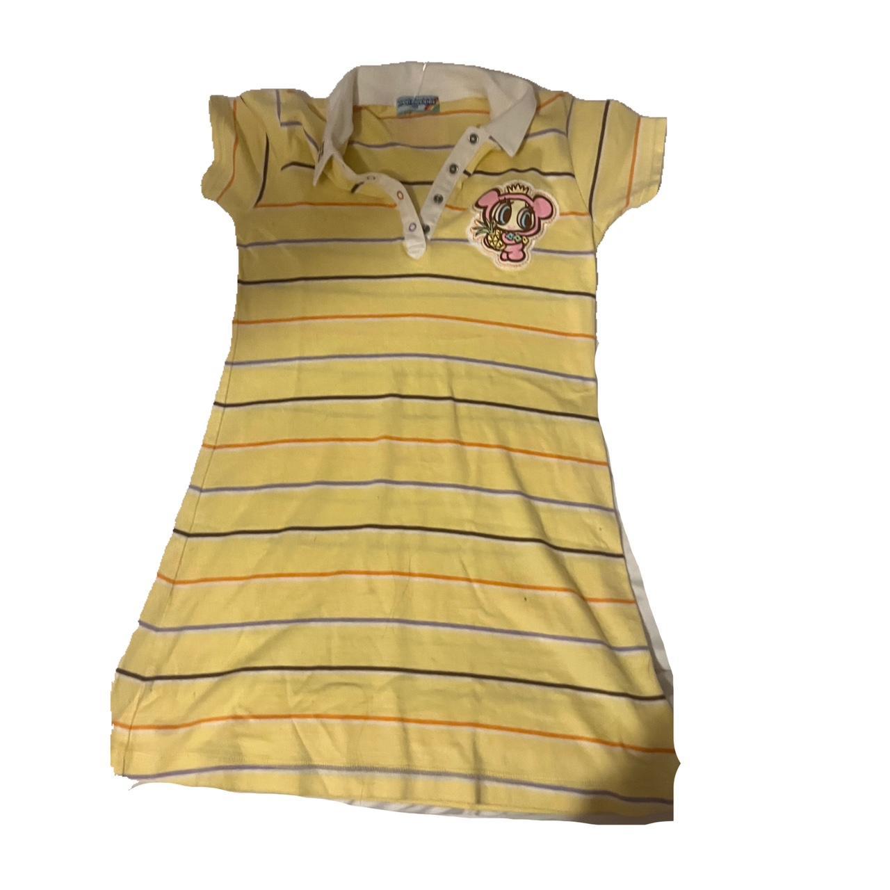 Angel Blue Women's Cream and Yellow Polo-shirts