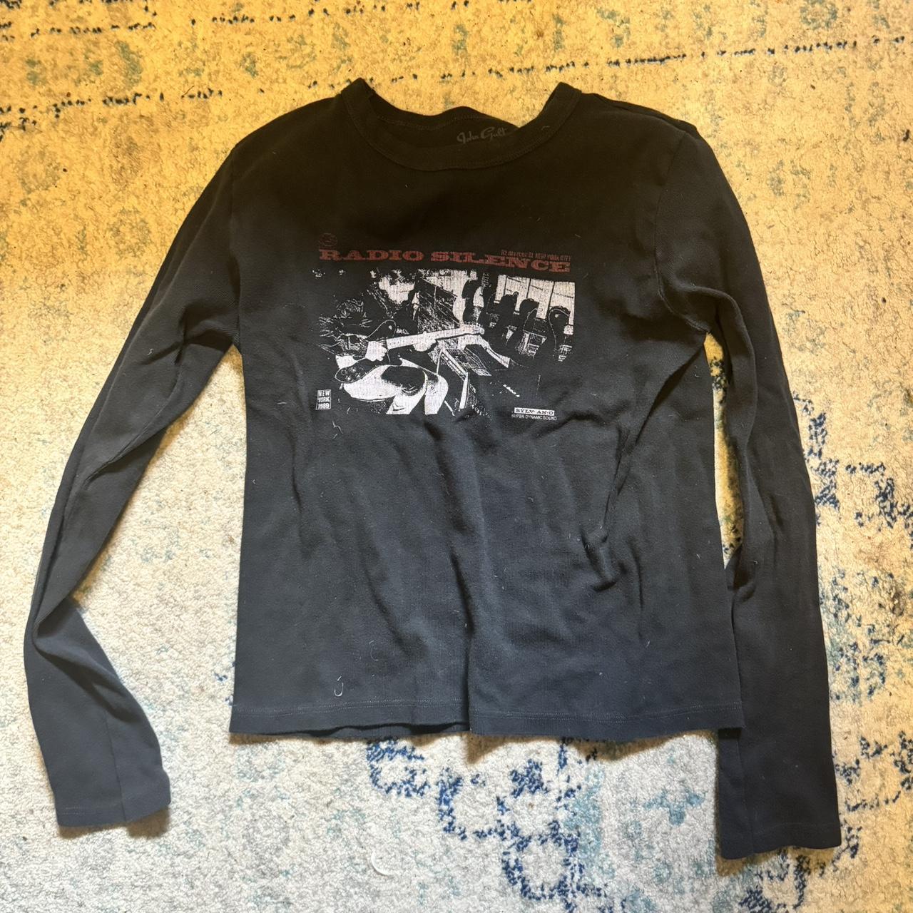 Brandy Melville Radio Silence long sleeve... - Depop