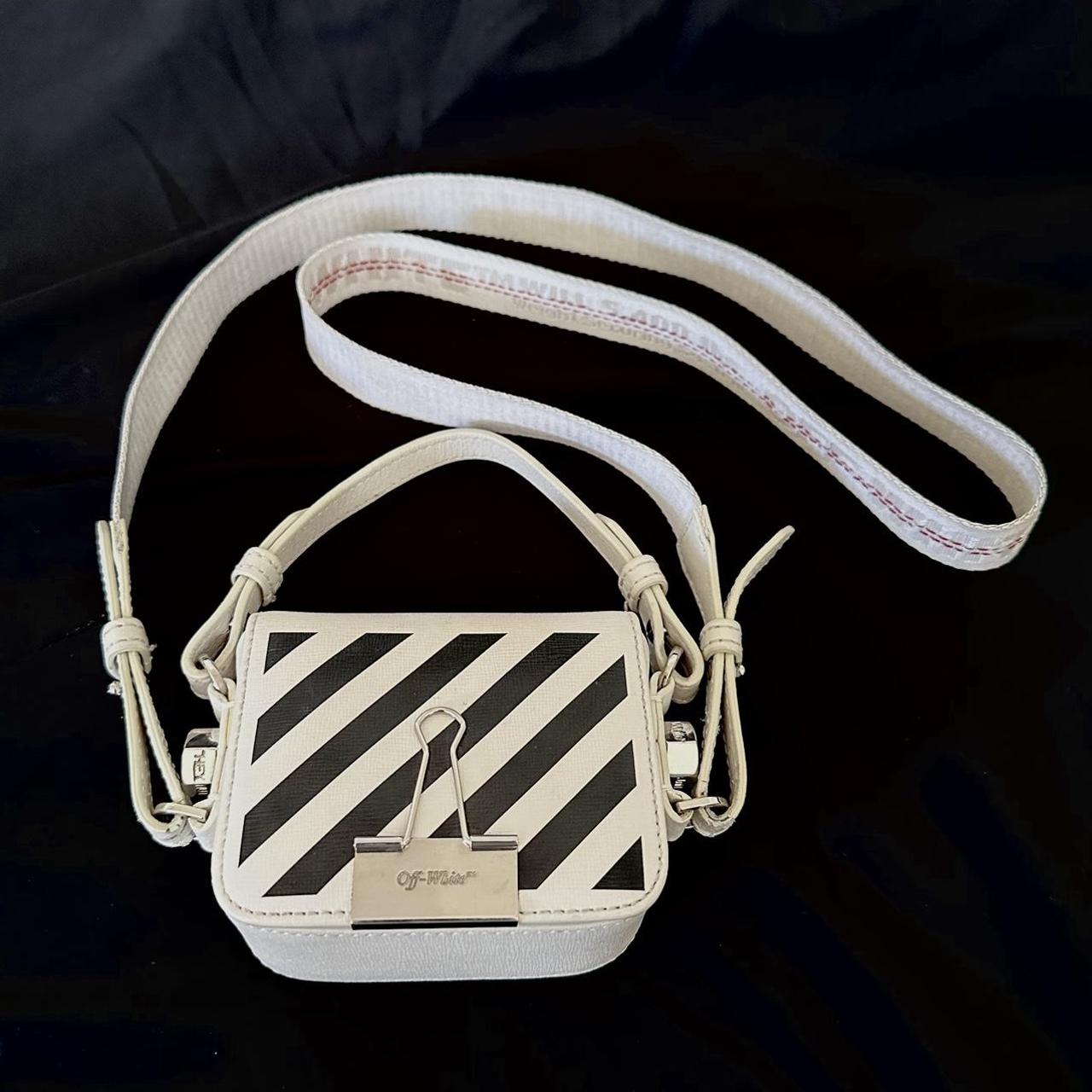 Off white black sale mini diagonal flap bag