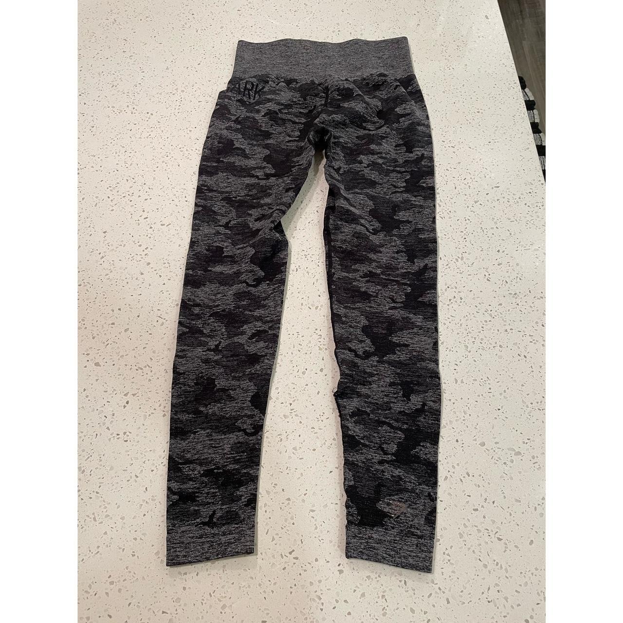 Gymshark black camo leggings with scrunch butt Size... - Depop