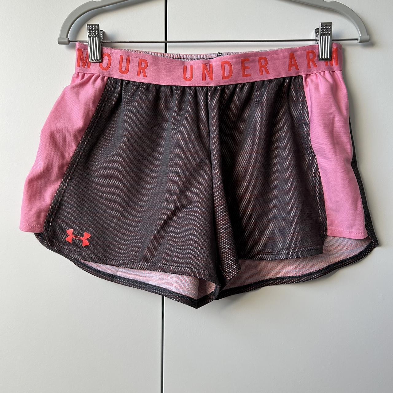 Under Armour Pink Loose Workout Shorts Size Medium... Depop