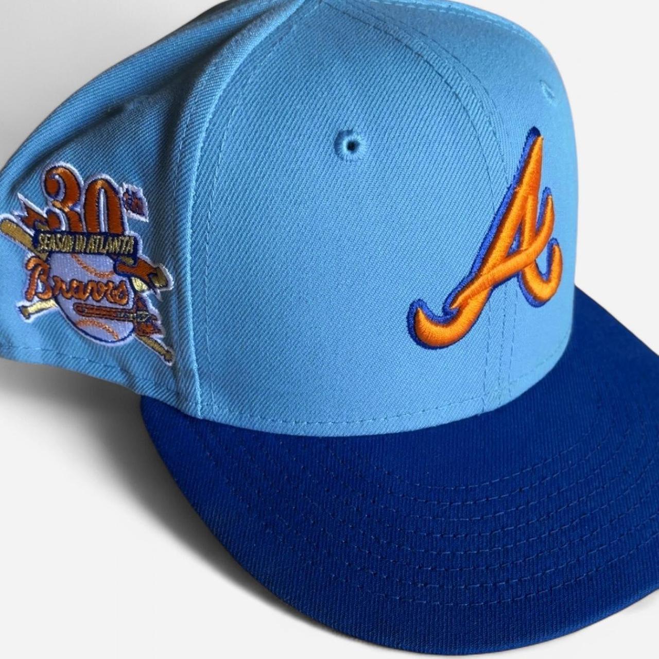 New Era Men's Hat - Blue/Multi – Atlanta Braves Blue and orange New Era …