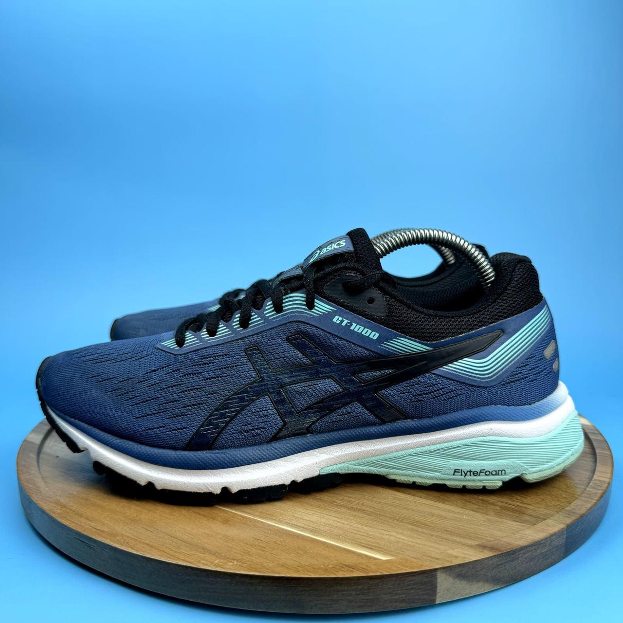 Womens blue cheap asics trainers