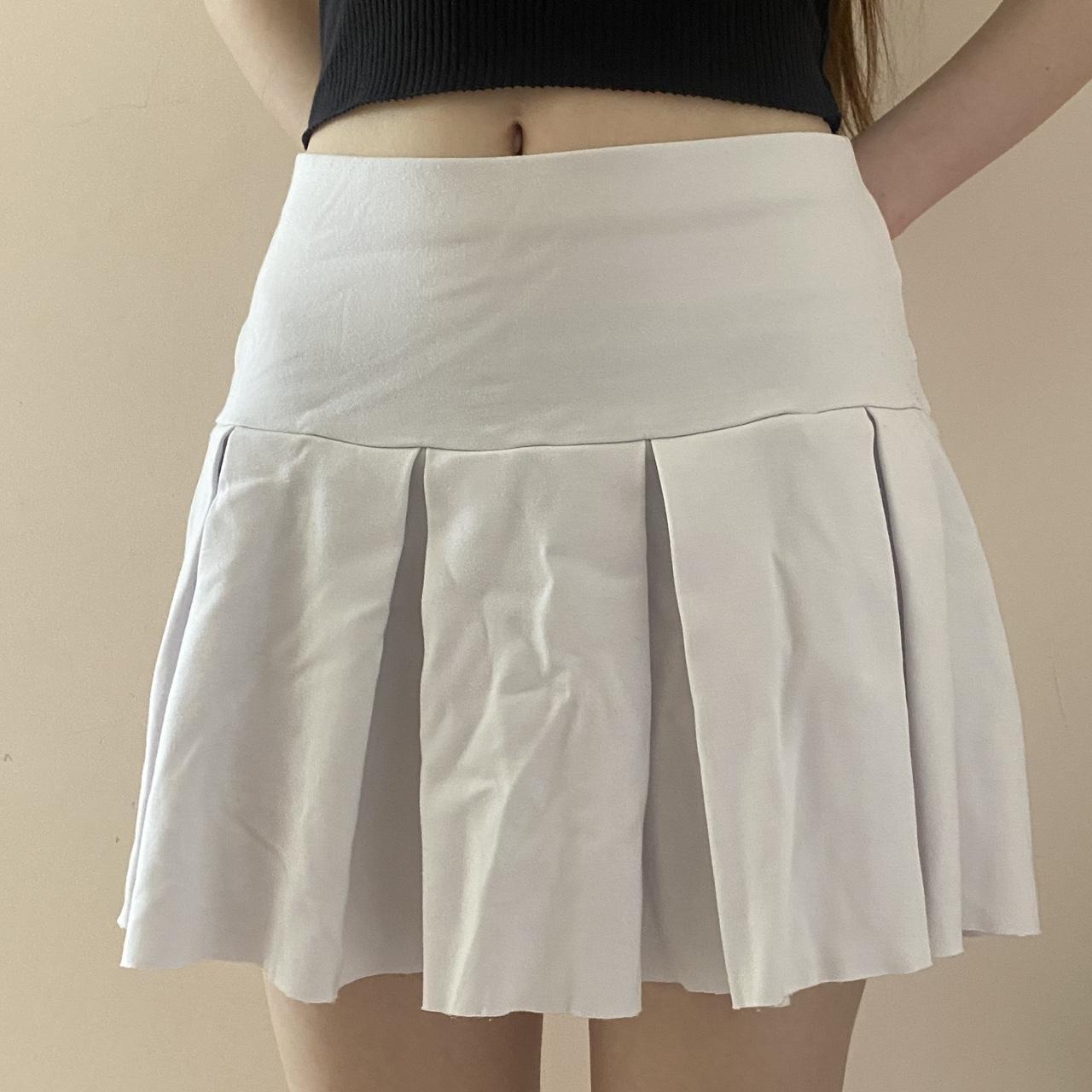 factorie white mini tennis skirt