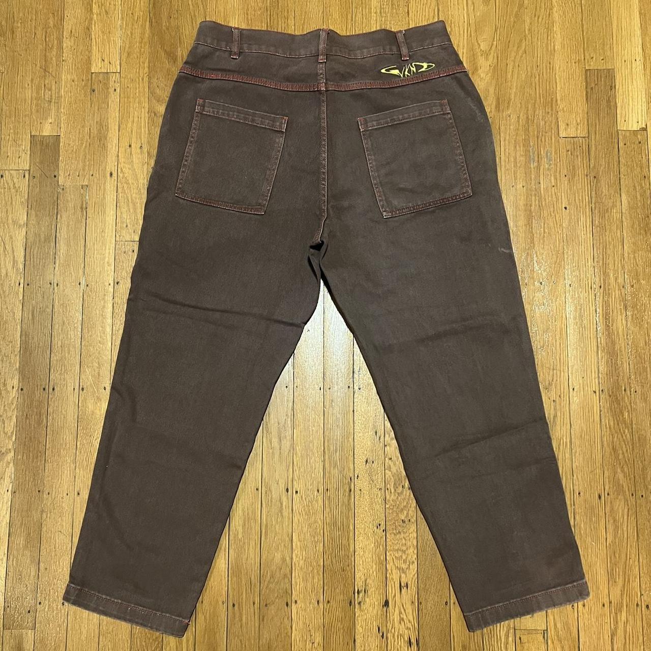 Brown Wknd baggy skate pants Size 34 Inseam... Depop
