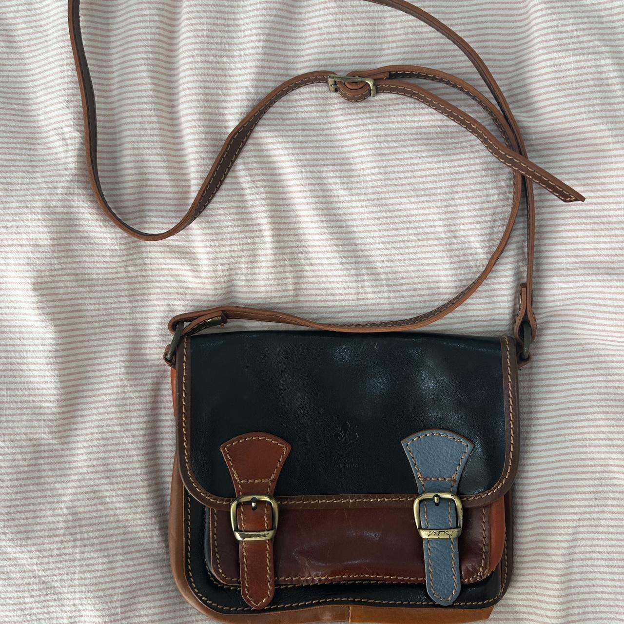 Genuine leather made in Italy bag. Purchased in... - Depop