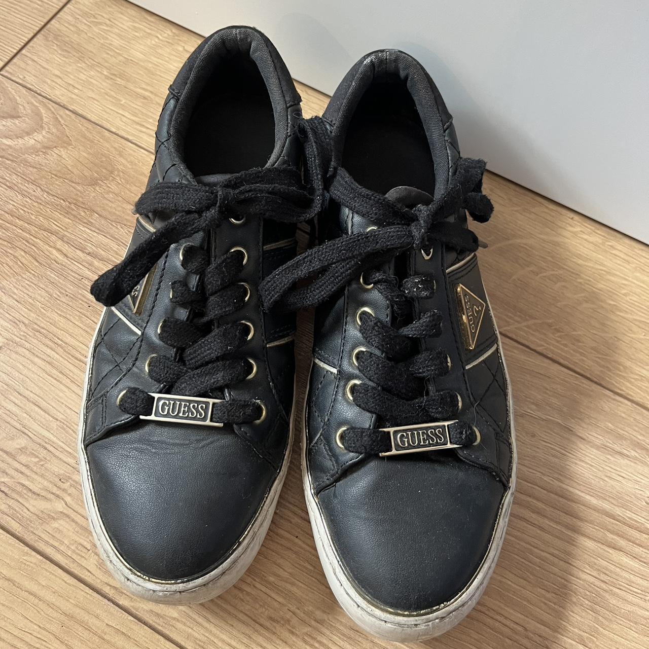 guess gold trainers