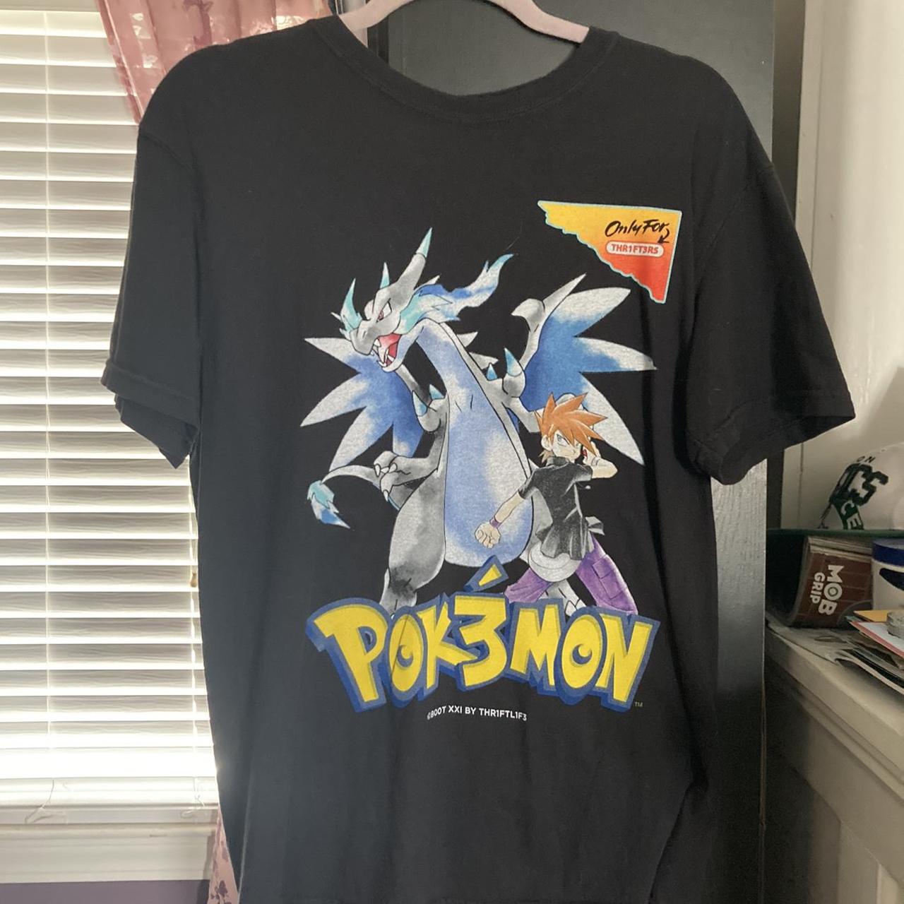 Nintendo Pokémon Blue Tee medium on comfort colors... - Depop