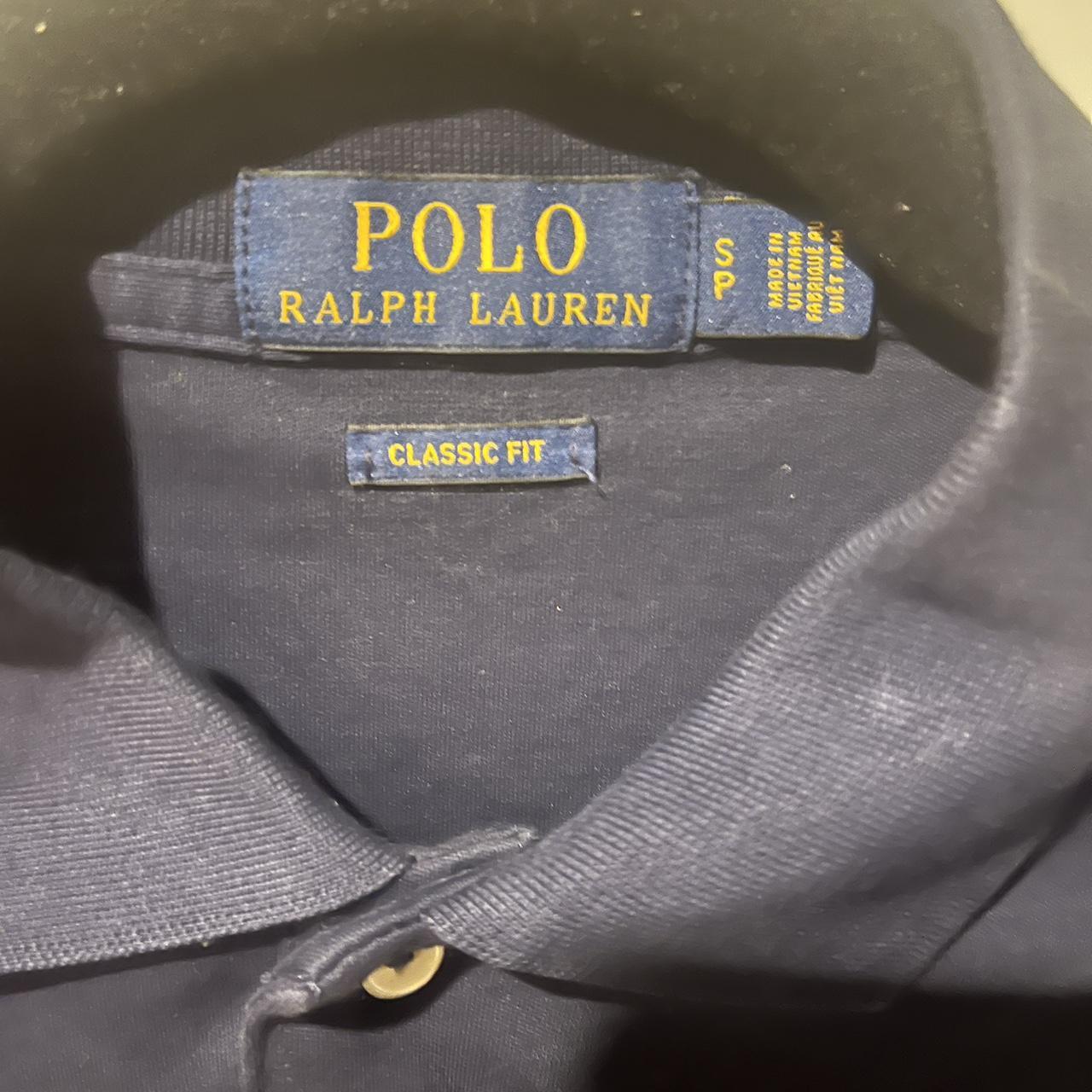 Small, classic fit, navy blue, Ralph Lauren polo... - Depop