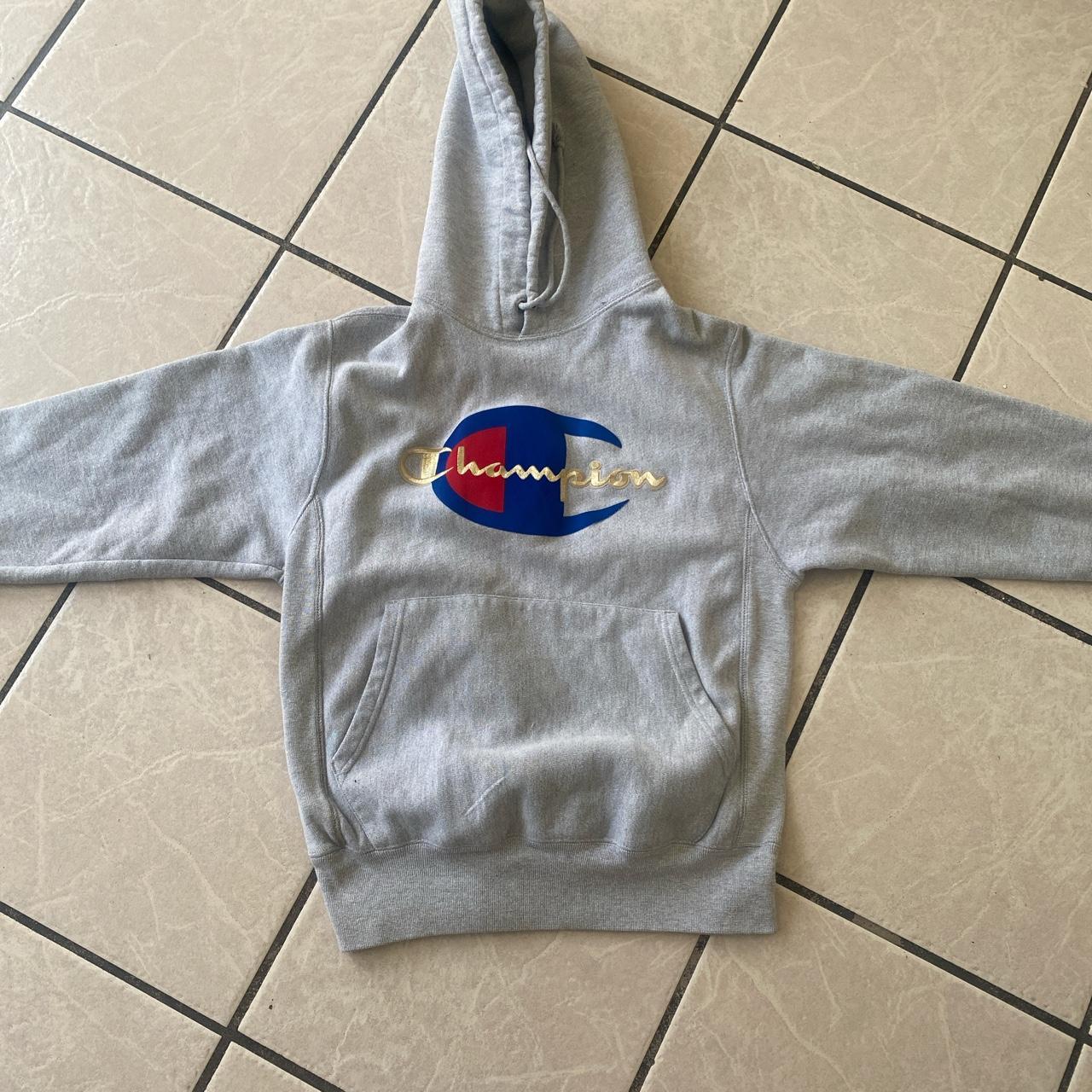 Champion reverse weave hoodie in good condition has... - Depop