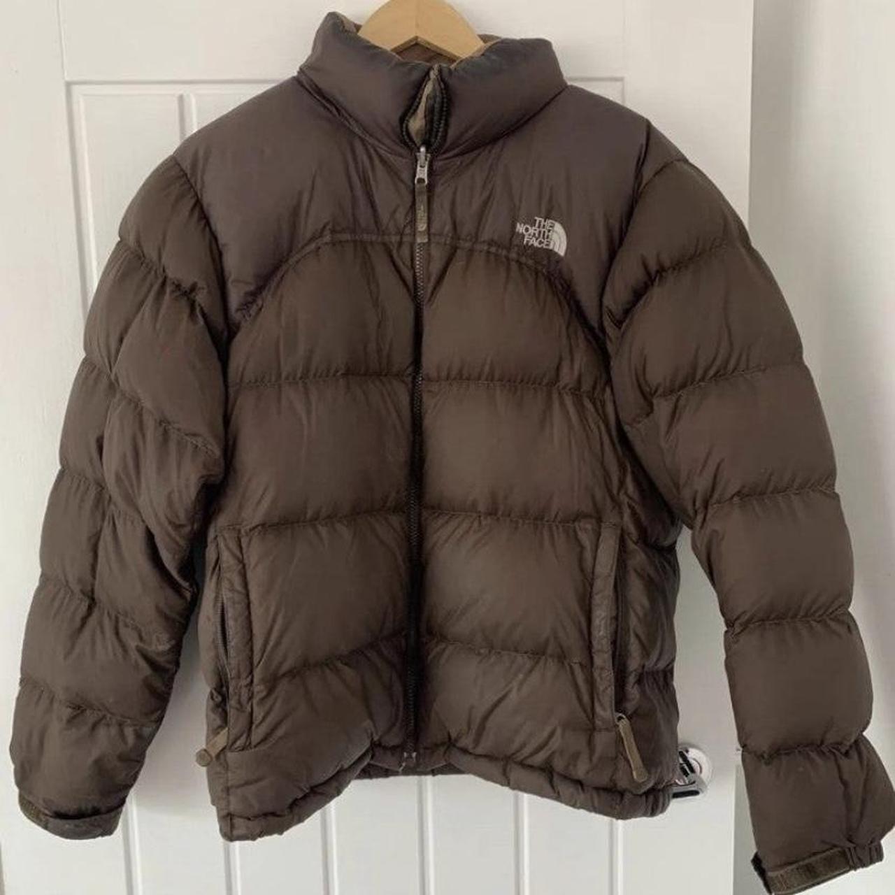 North face 700 brown puffer jacket! The most trendy... - Depop