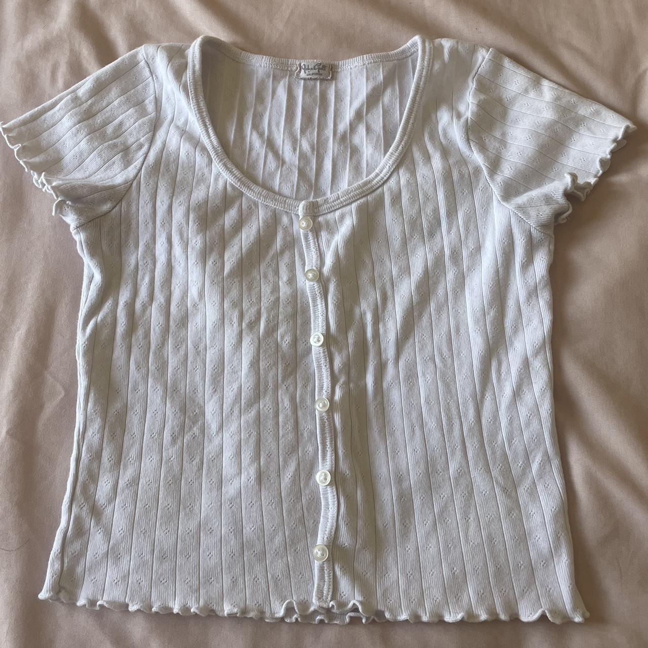 Brandy Melville John Galt White Zelly eyelet... Depop