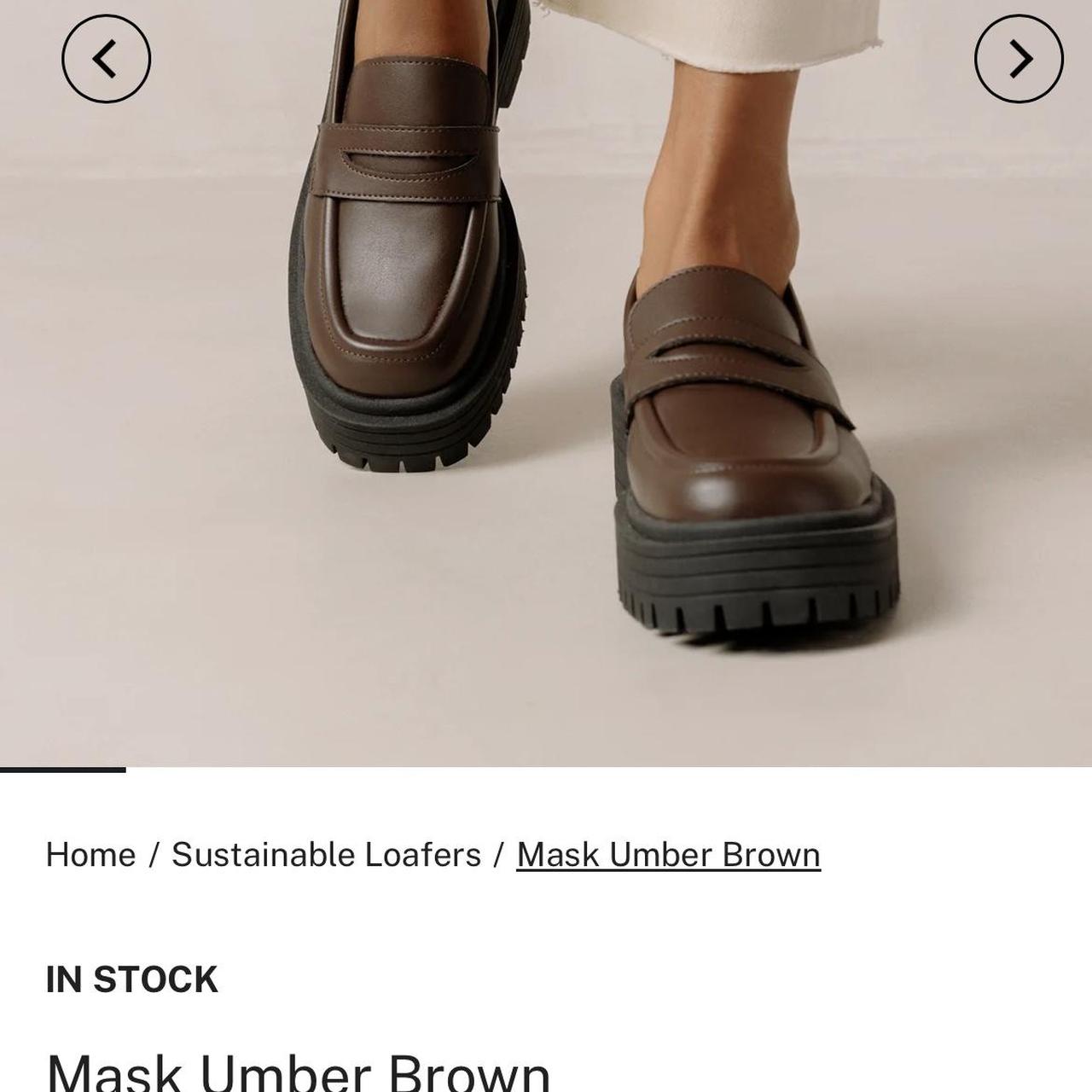 Alohas Mask Cream Loafers. Vegan leather, track... - Depop