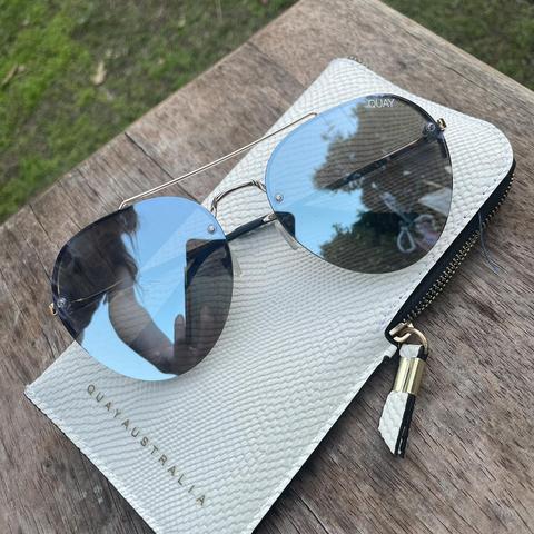 Mirrored Aviator Sunglasses Quay Somerset Sunglasses Quay