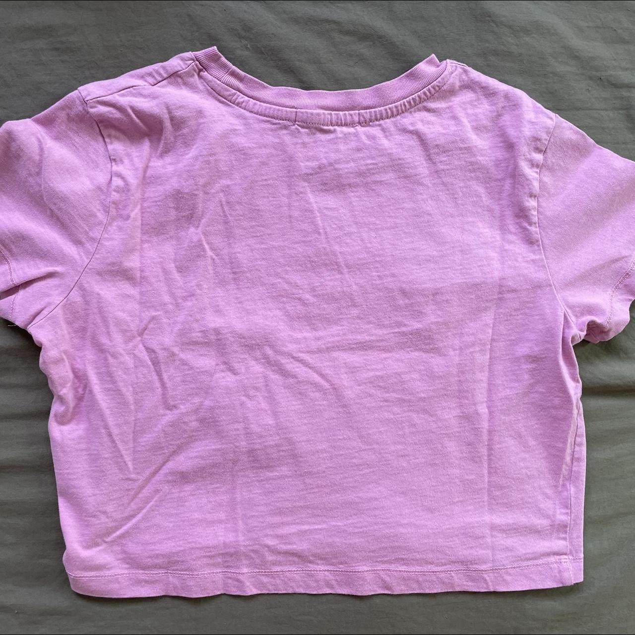 Cotton On Women's Pink and Brown T-shirt (3)