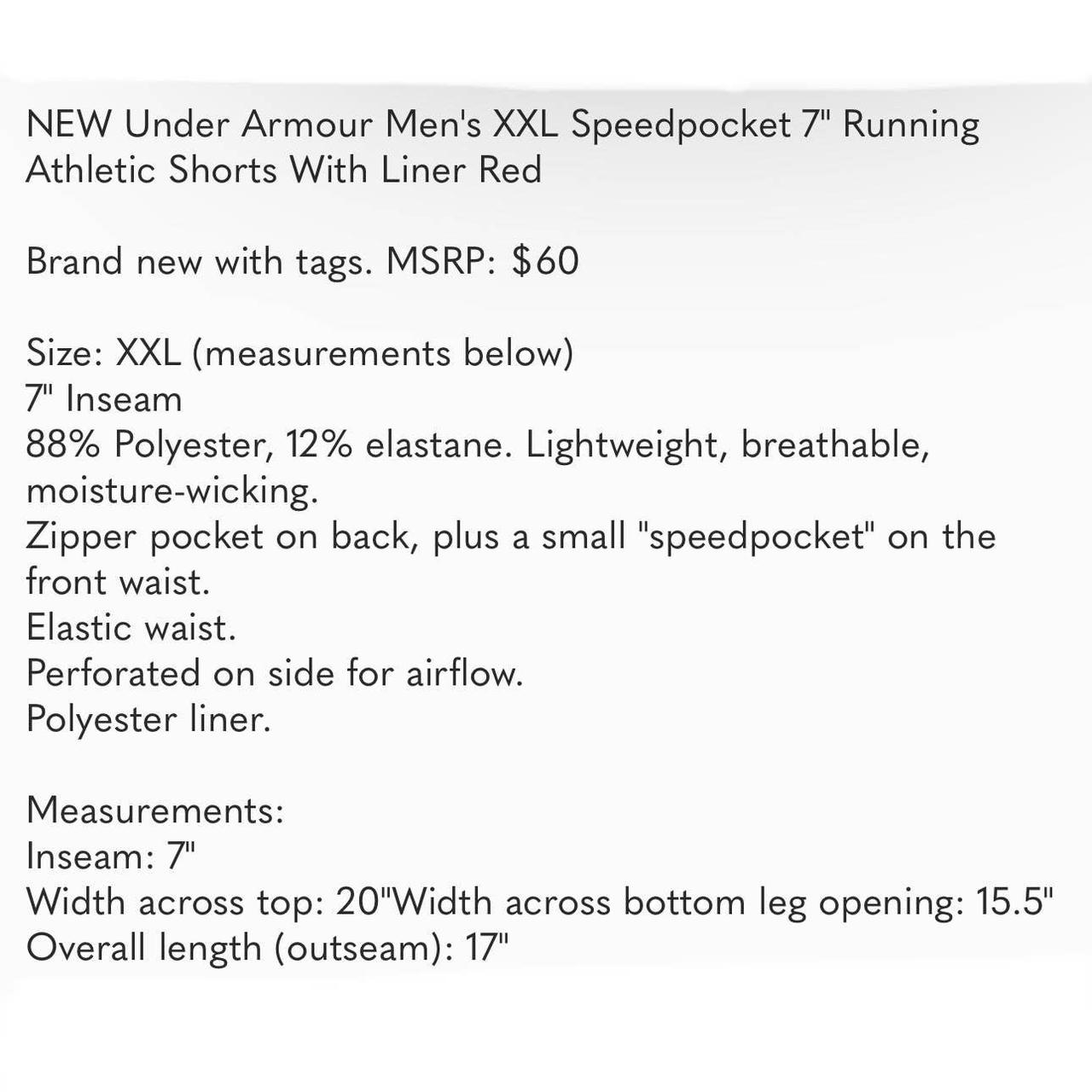 Under Armour Men's Speedpocket 7-inch Shorts