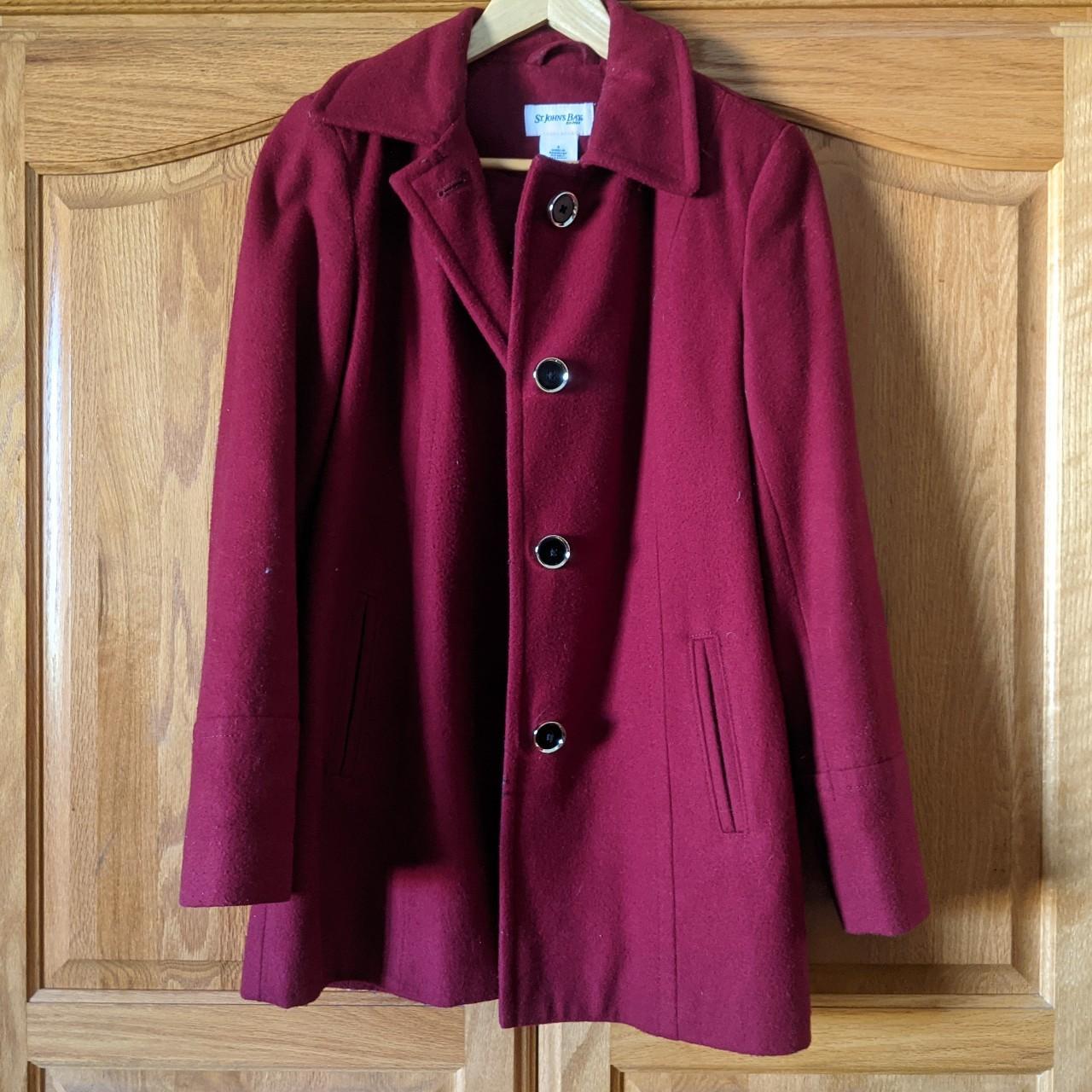 St. John's Bay Women's 2024 Burgundy Coat