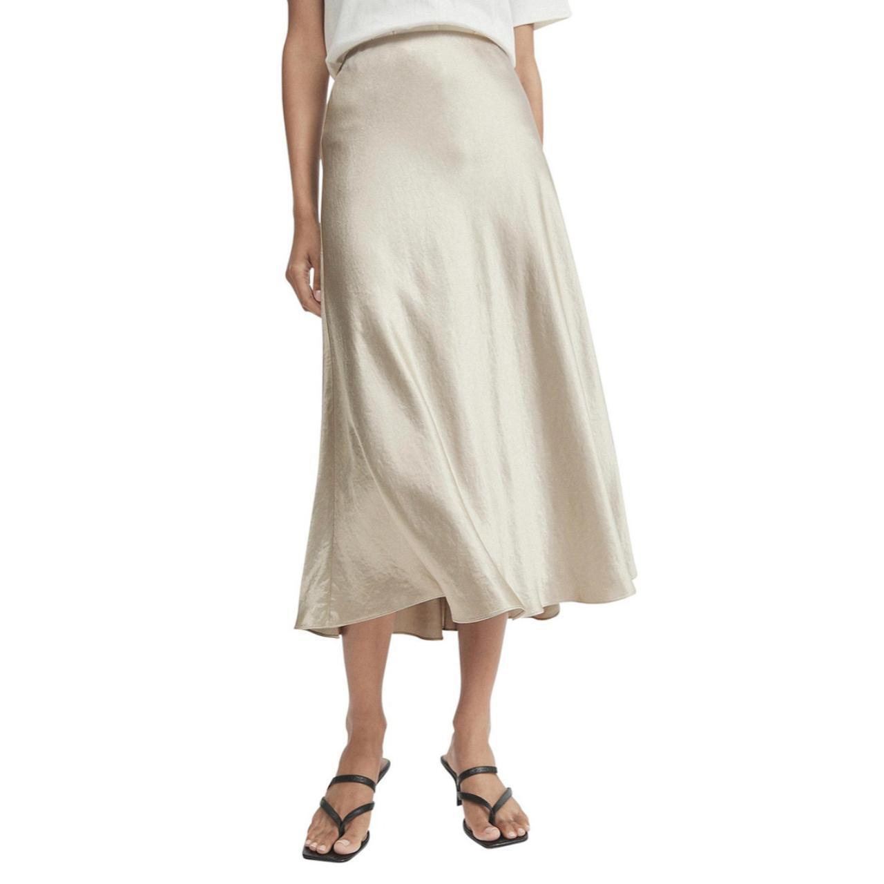 Satin Slip Skirt Size 4 (would fit an AU 6) Brand... - Depop