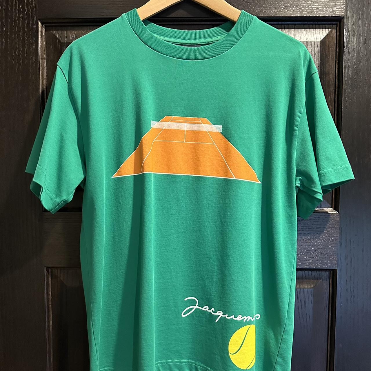 Jacquemus Green 'Le T-Shirt Tennis' T-Shirt Size... - Depop