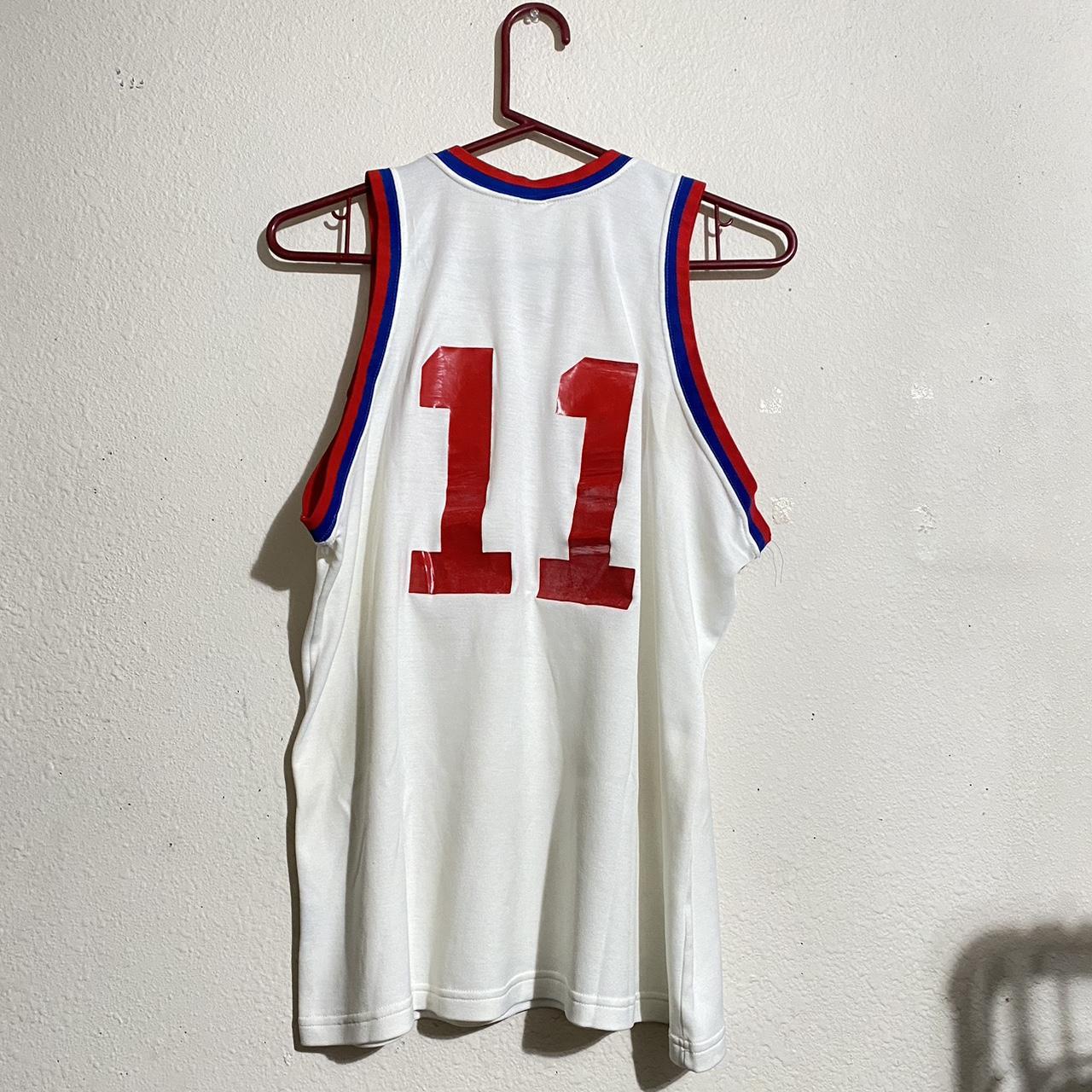 Vintage 80s MacGregor Sand Knit NBA Detroit Pistons - Depop