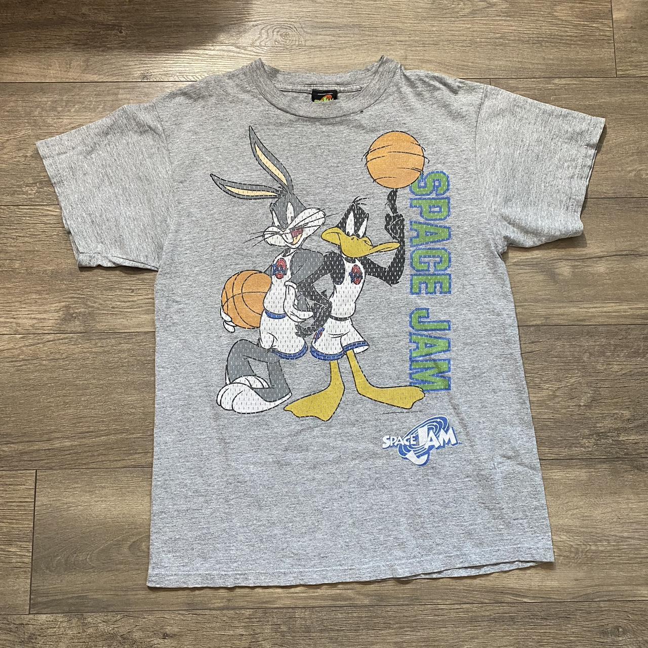 Vintage 90s Space Jam Looney Tunes Warner Bros 1996 All 2024 Over Print t shirt