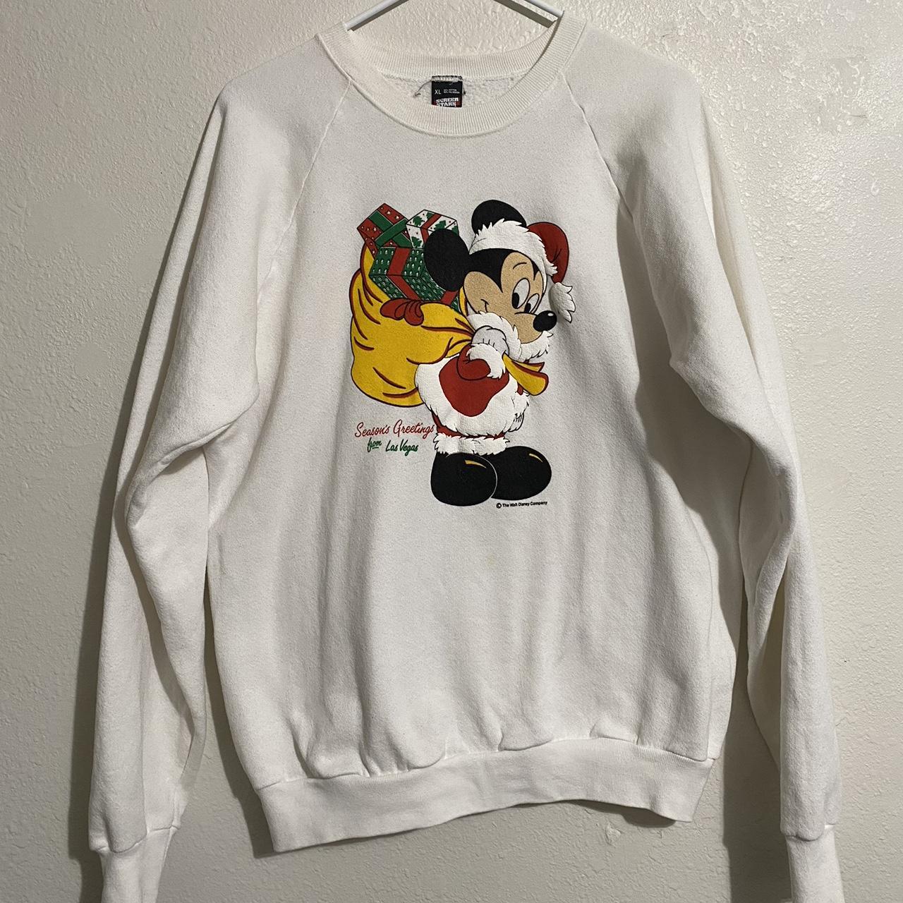 Vintage early 90s Mickey Mouse Disney Christmas... - Depop