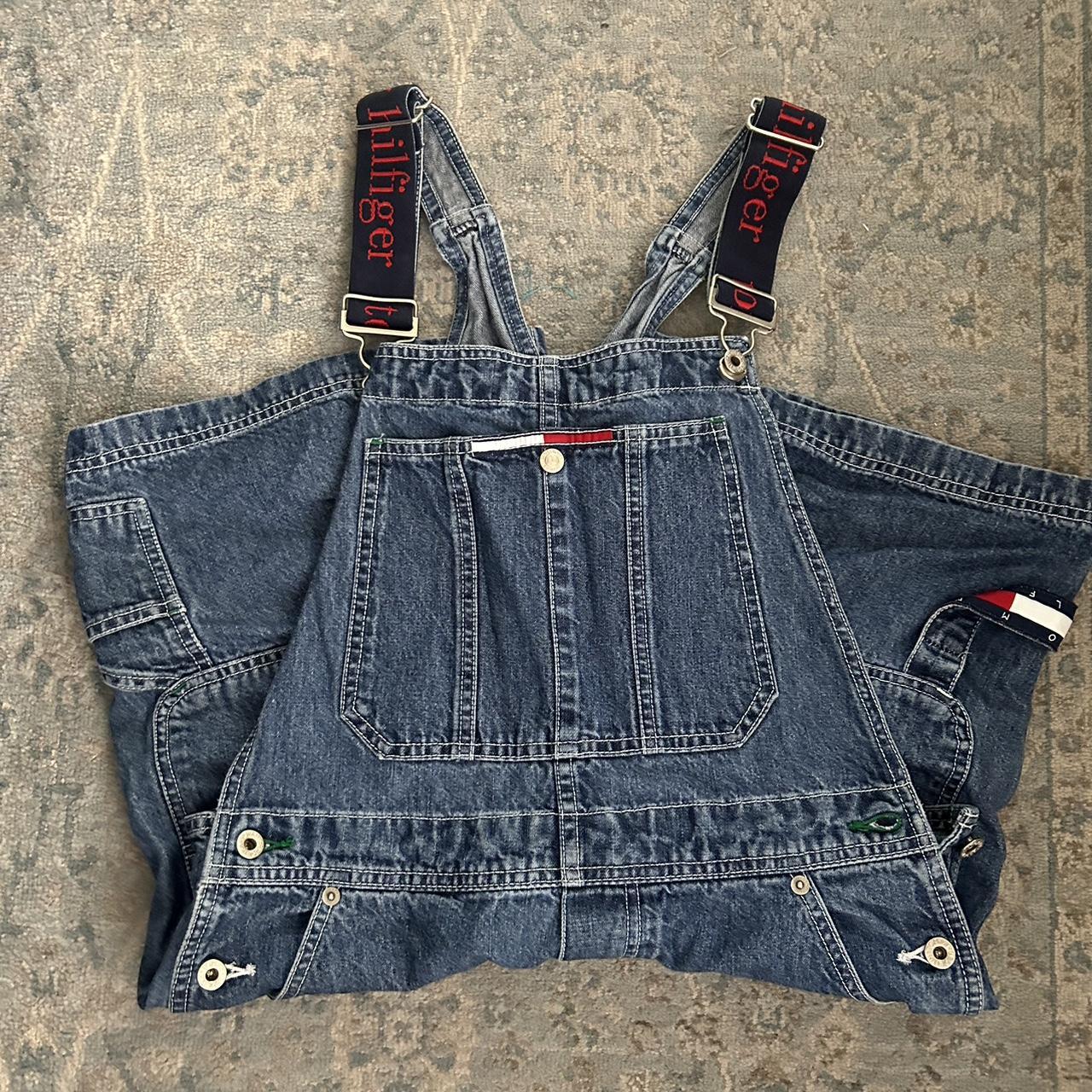 Tommy Hilfiger Denim Overalls Blue Vintage Depop