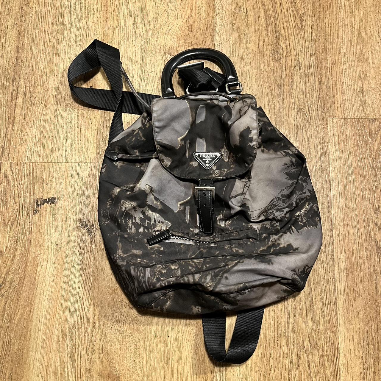 Prada vintage nylon online backpack