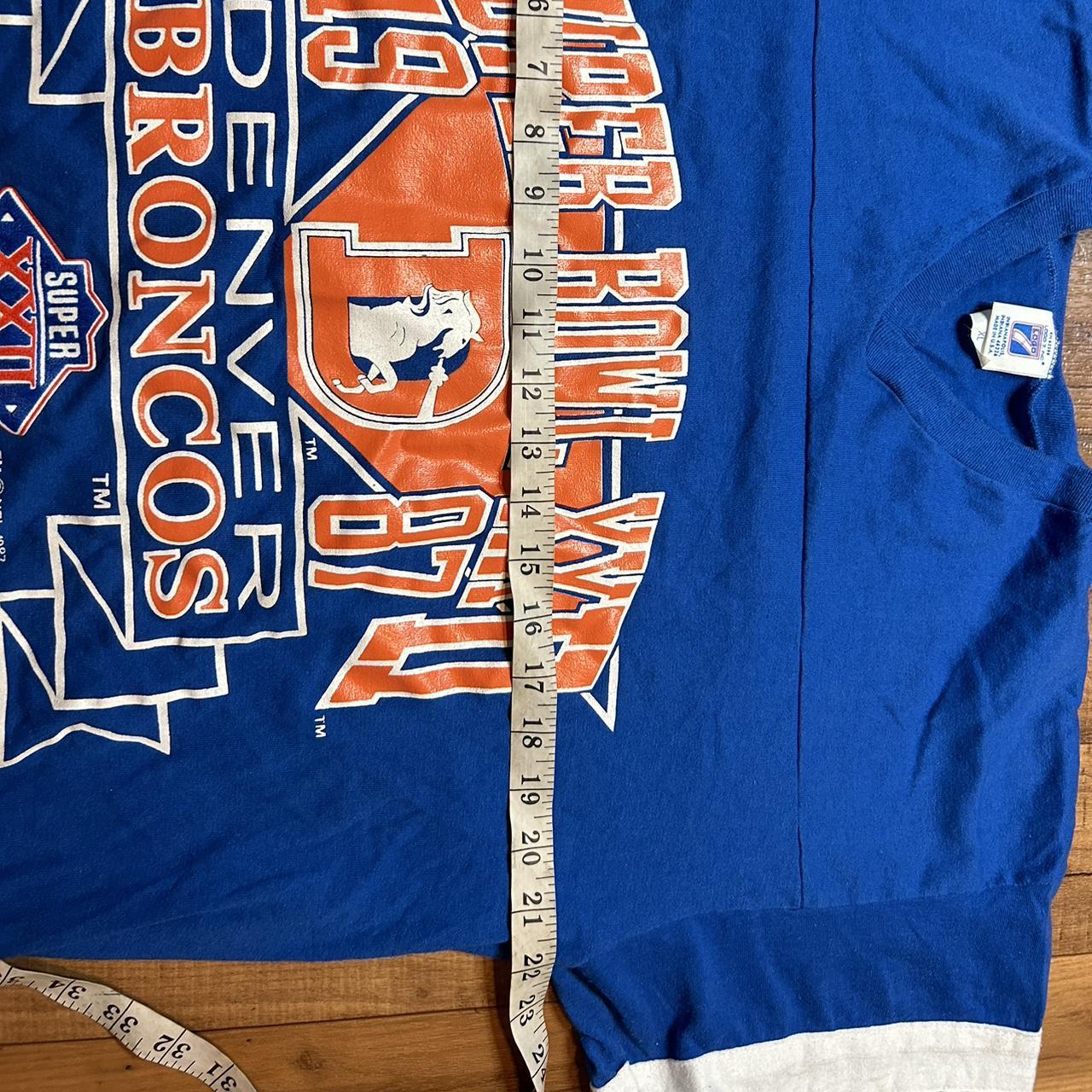 Y2K Denver Broncos Navy Tee This NFL Shop shirt is - Depop