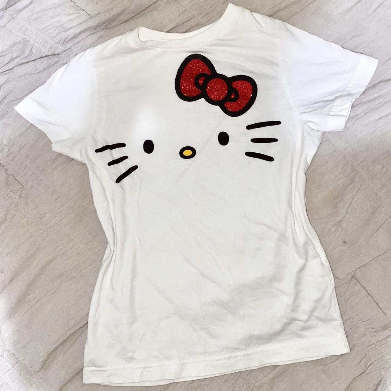 official hello kitty sanrio baby tee from universal... - Depop