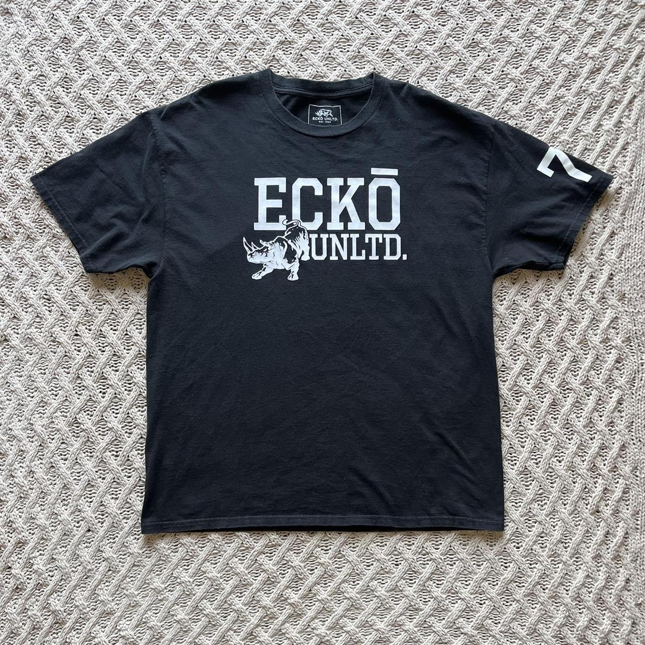 Y2K ECKO UNLIMITED エコー Tシャツ アーチロゴ Y2K Ecko Unlimited Short Sleeve Graphic Tee Shirt | Depop