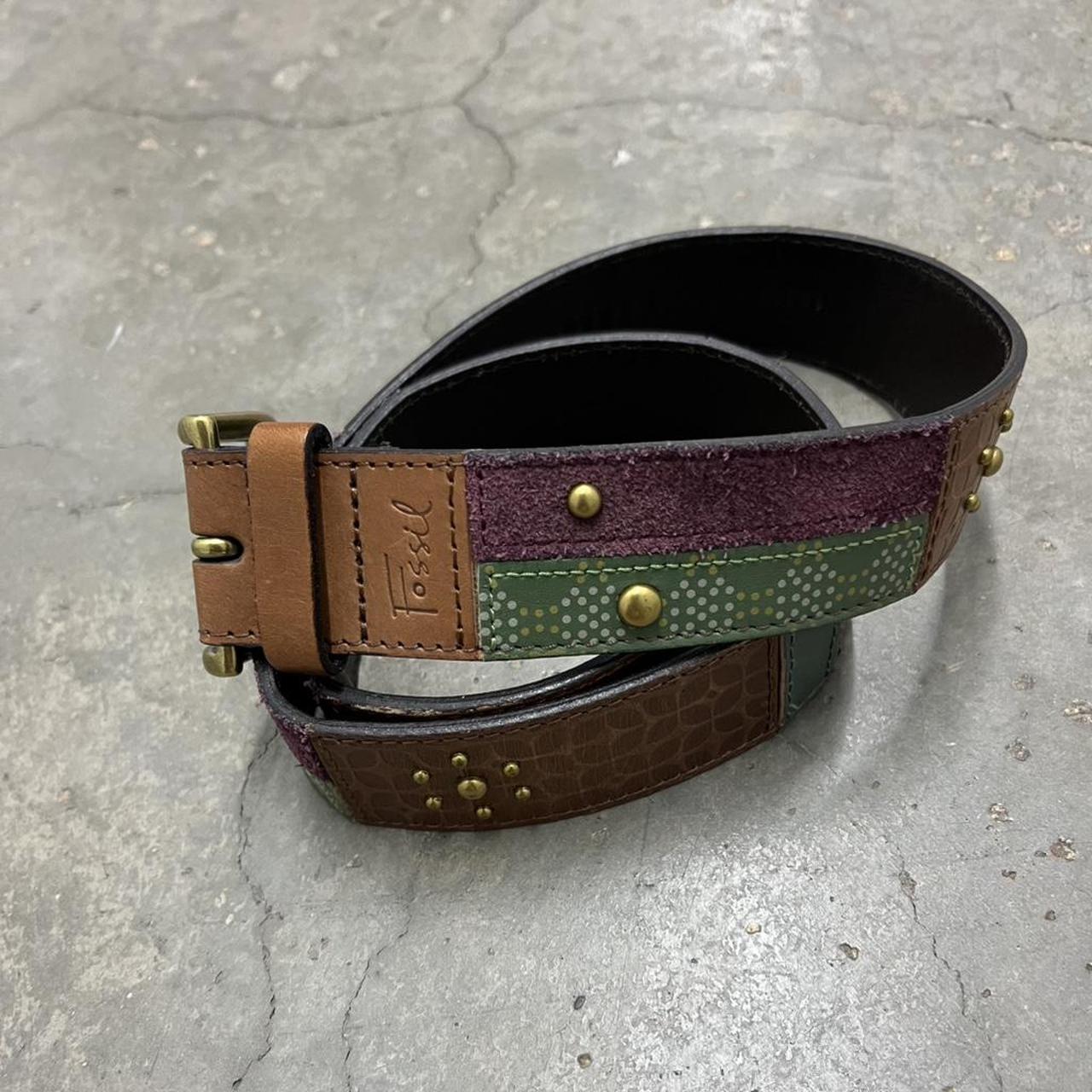 Fossil Women's Belt - Multi/Brown – Fossil Brown … - image 1