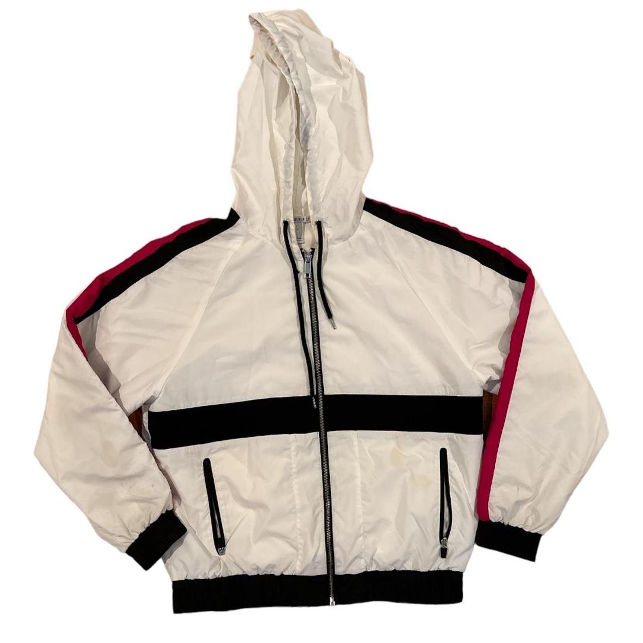 Pink white clearance and black windbreaker