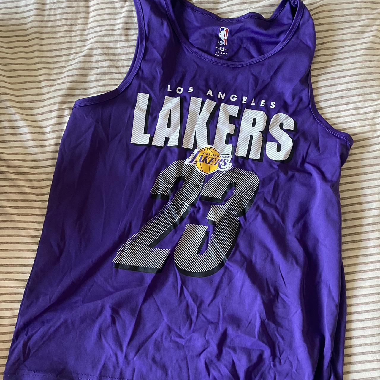 Los Angeles LA Lakers Basketball Warm Up Champion - Depop