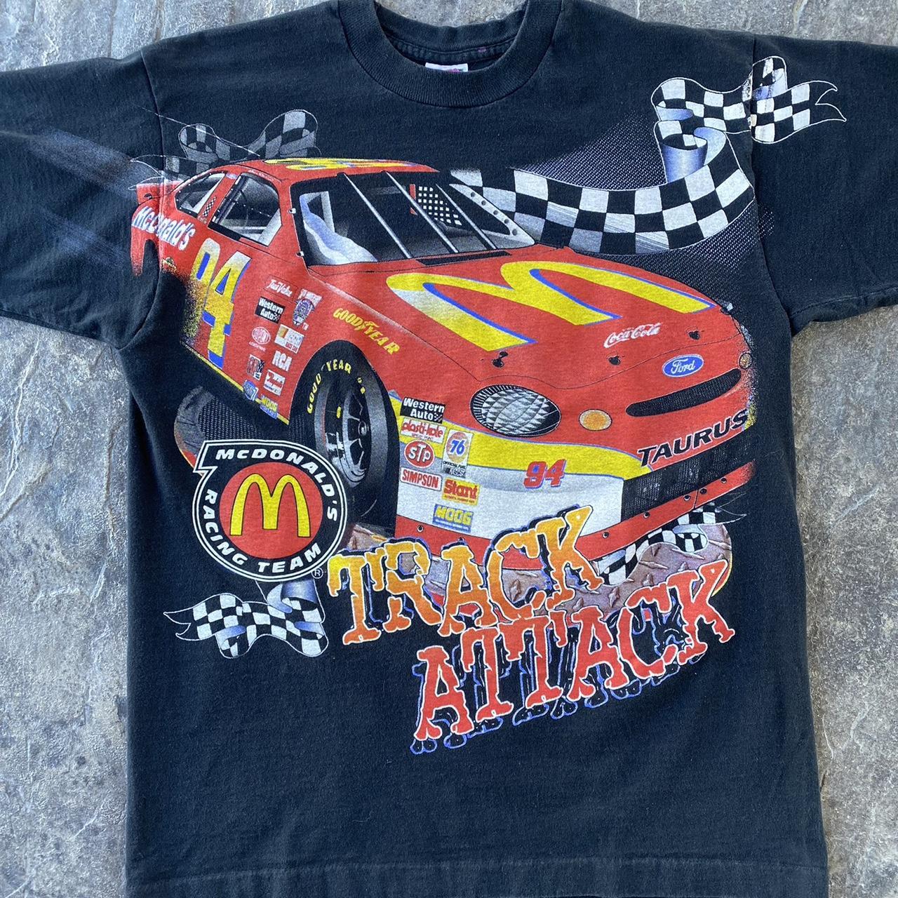 90s McDonald’s NASCAR Bill Elliott Track Attack AOP... - Depop