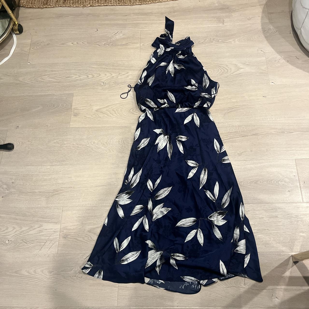 Adrianna Papell maxi midi dress. Size 8. Blue with Depop