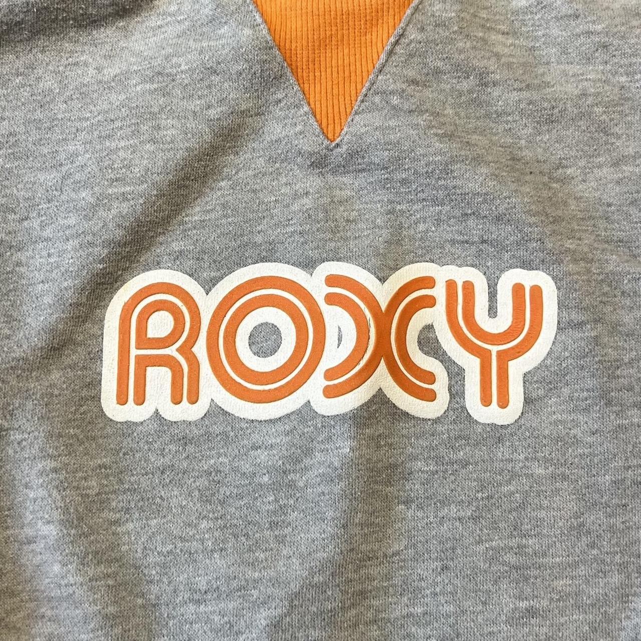 ROXY crew neck jumper 🧡🧡 Small mark on sleeve... - Depop