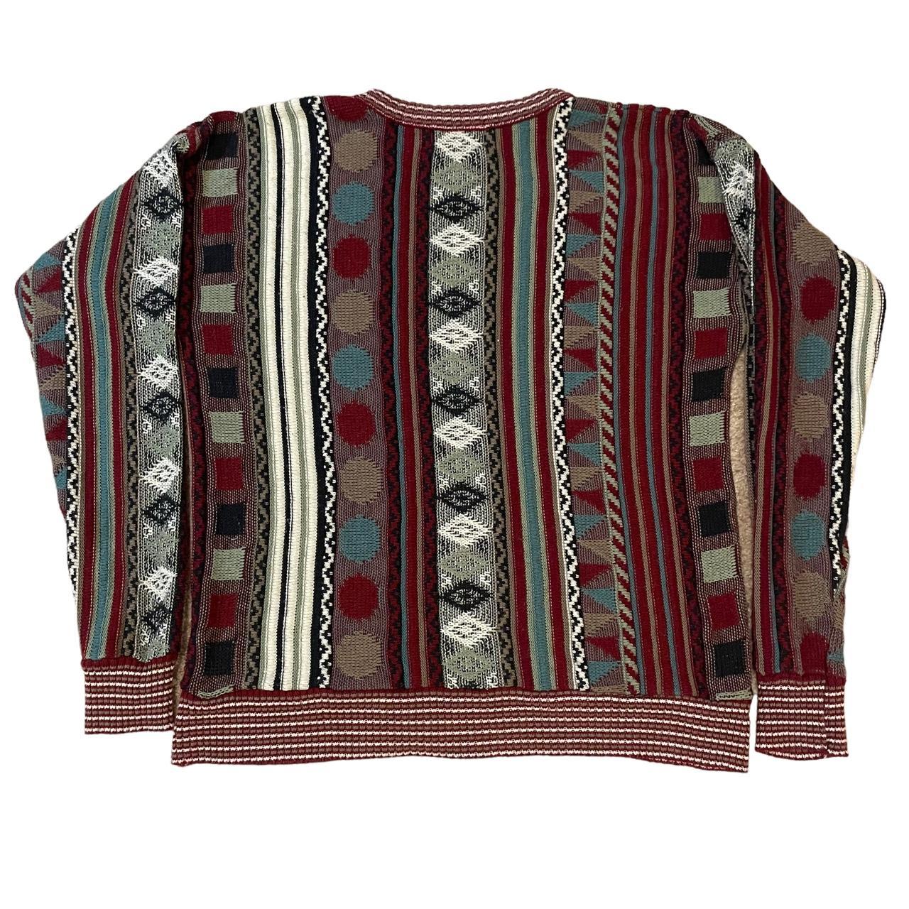 Coogi Men's Red and White Jumper (3)