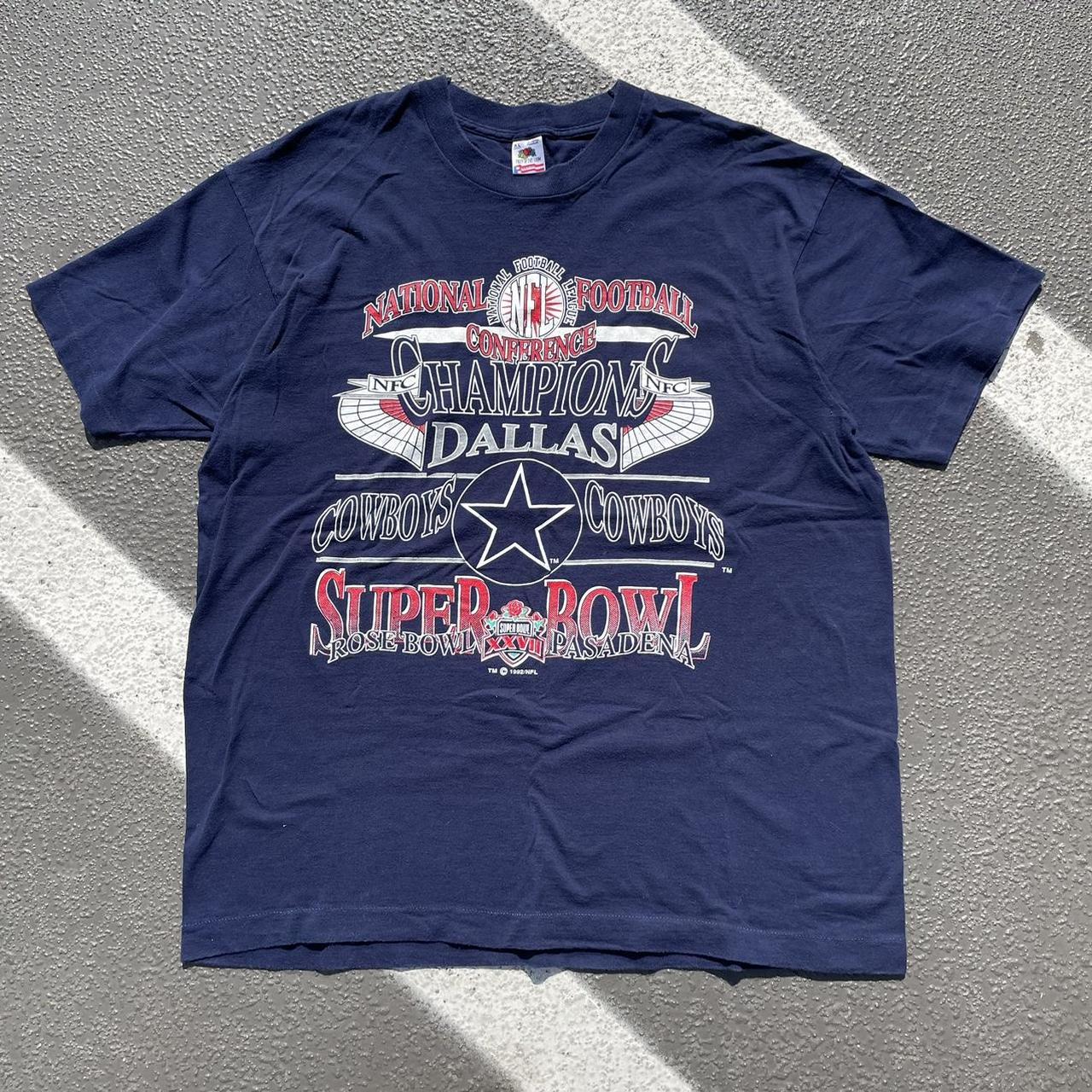 90s Dallas Cowboys Single Stitch Faded Graphic - Depop